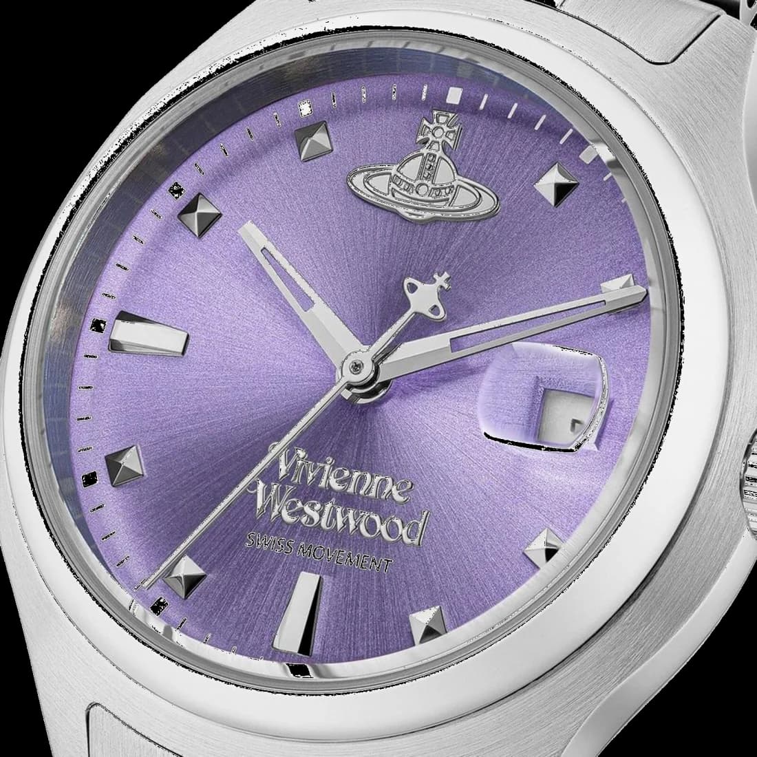 Montre Vivienne Westwood VV311PPSL en Acier Argenté avec Cadran Violet vue 2