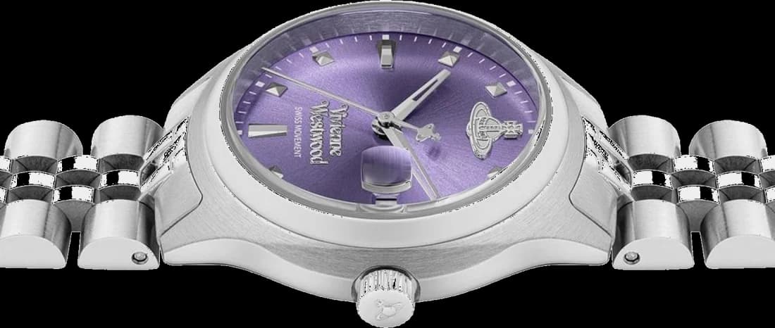 Montre Vivienne Westwood VV311PPSL en Acier Argenté avec Cadran Violet vue 3
