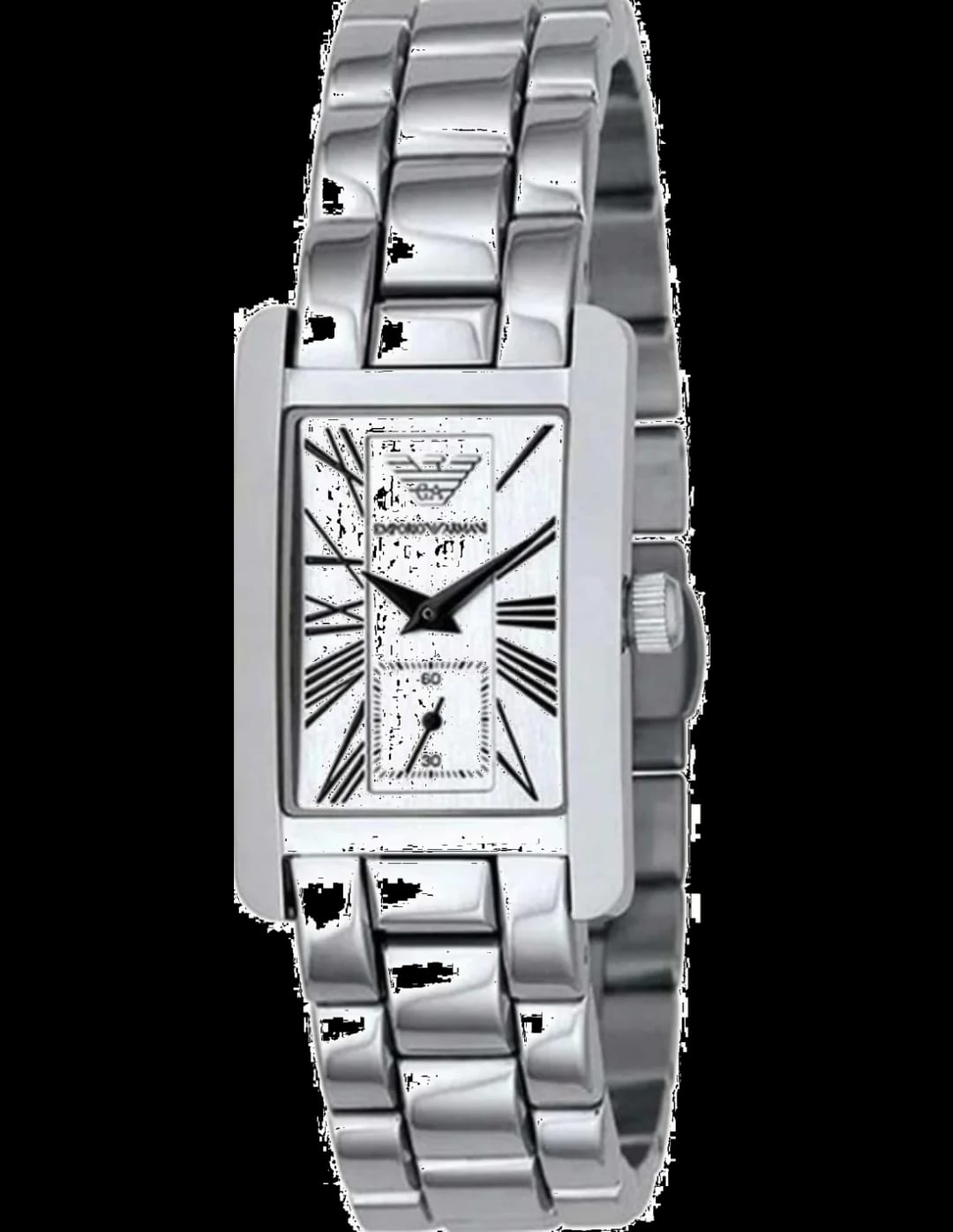 Emporio Armani Montre Emporio Armani AR0146 Cadran Rectangulaire Argenté