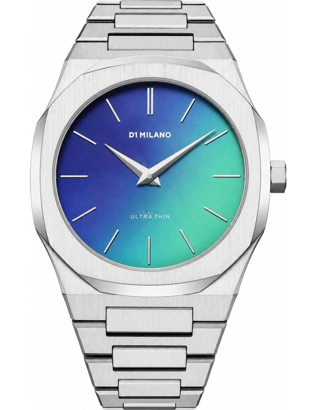 Montre homme D1 Milano UTBJ43, cadran bleu sur bracelet acier