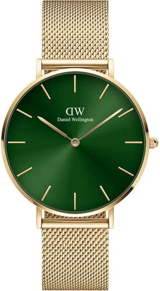 Montre femme Daniel Wellington DW00100481, cadran vert sur bracelet acier