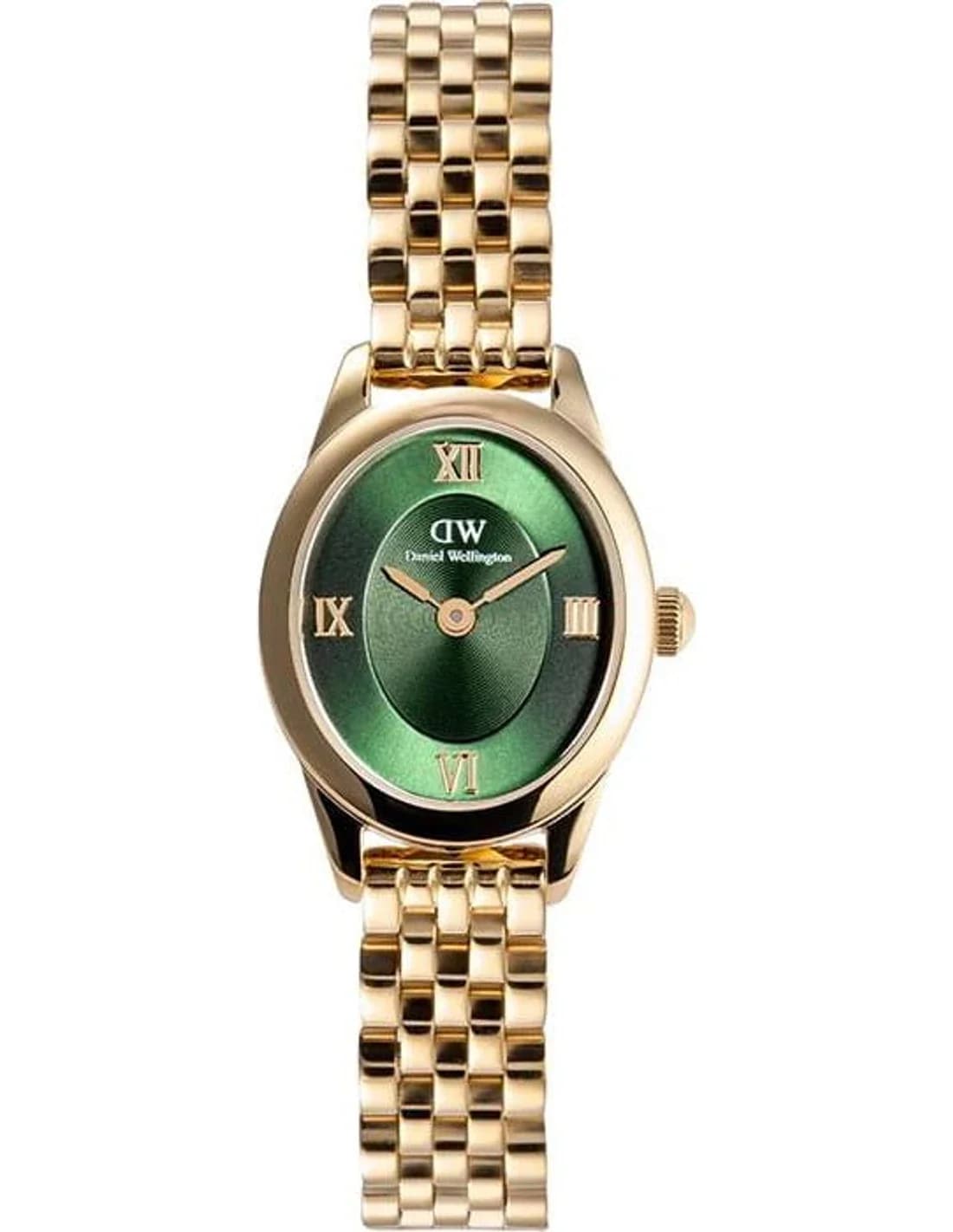 Montre femme Daniel Wellington DW00100804, cadran vert et bracelet acier