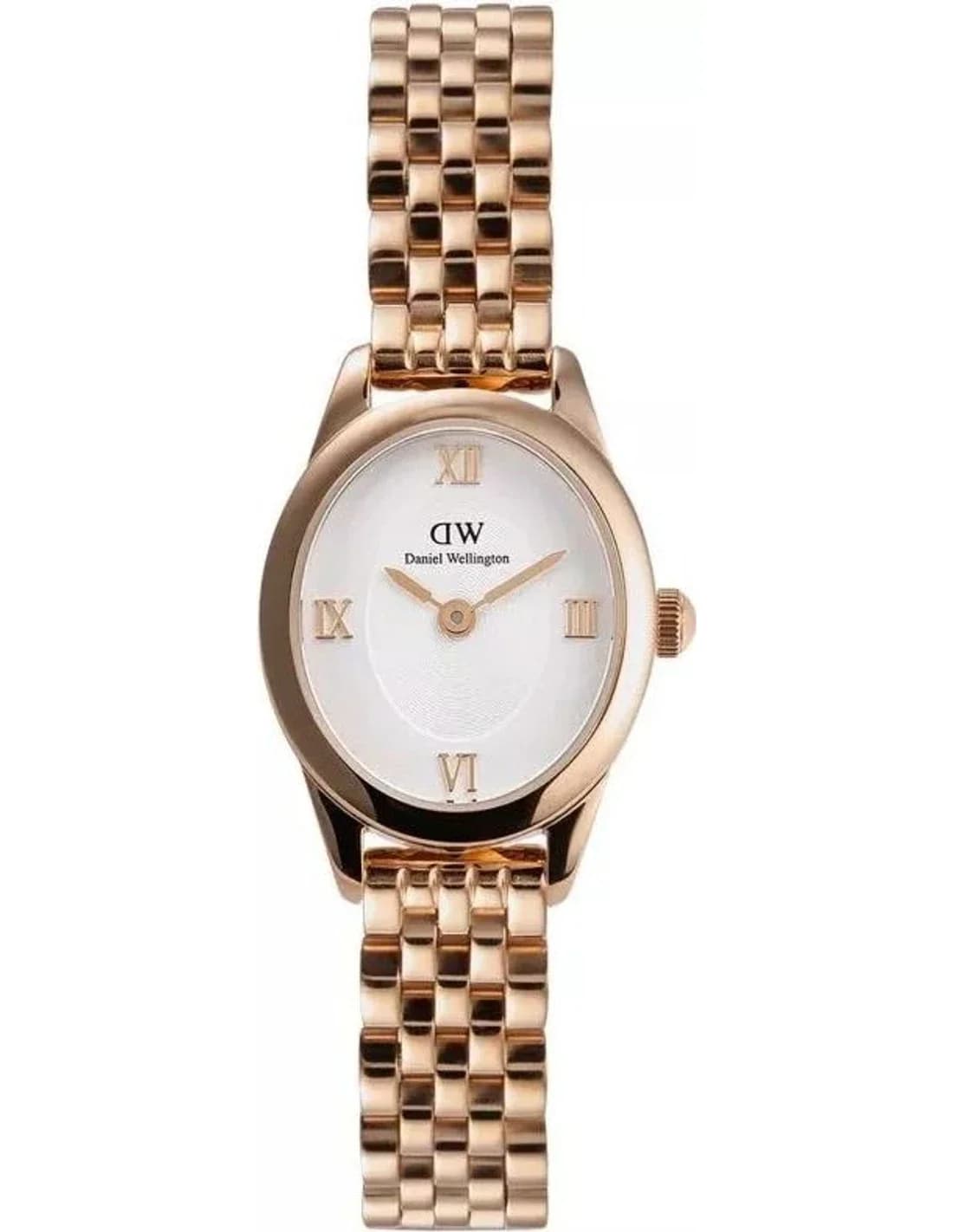 Montre femme Daniel Wellington DW00100805, cadran blanc, bracelet acier, style classique