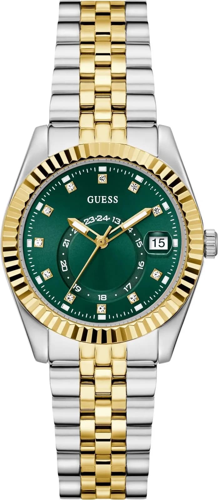 Montre Guess GW0936L3 femme cadran vert bracelet acier