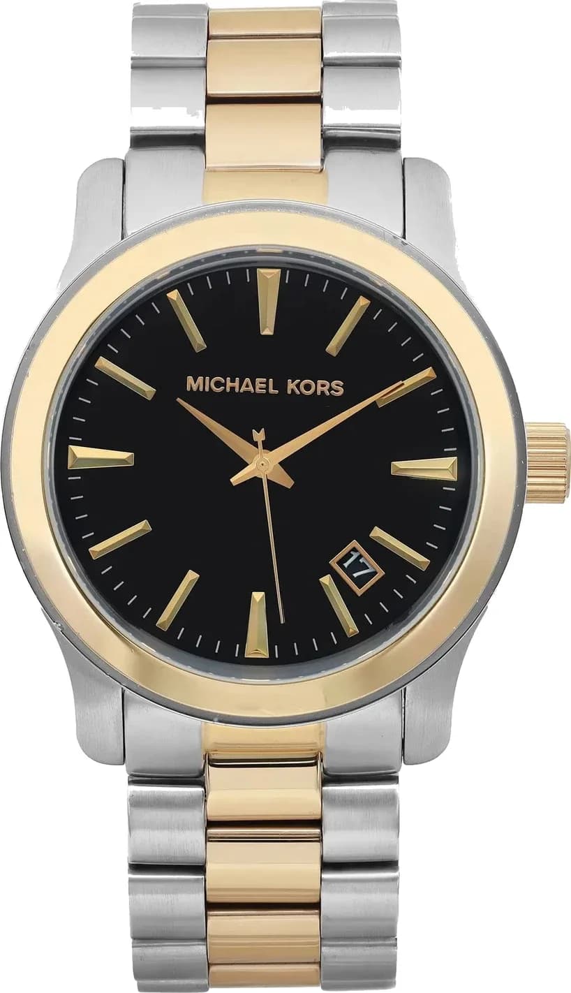 Montre Michael Kors MK7064 homme cadran noir bracelet acier