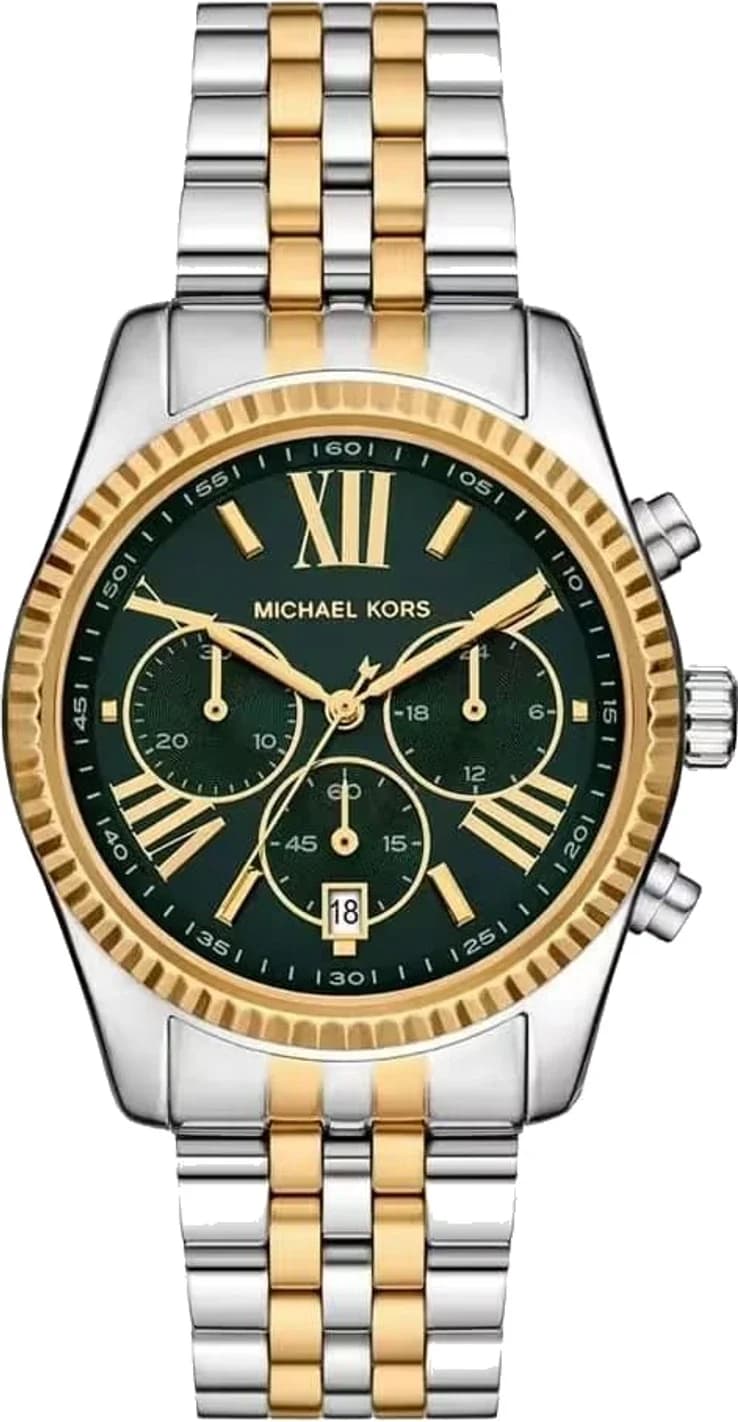Montre Michael Kors MK4984 femme cadran vert bracelet acier