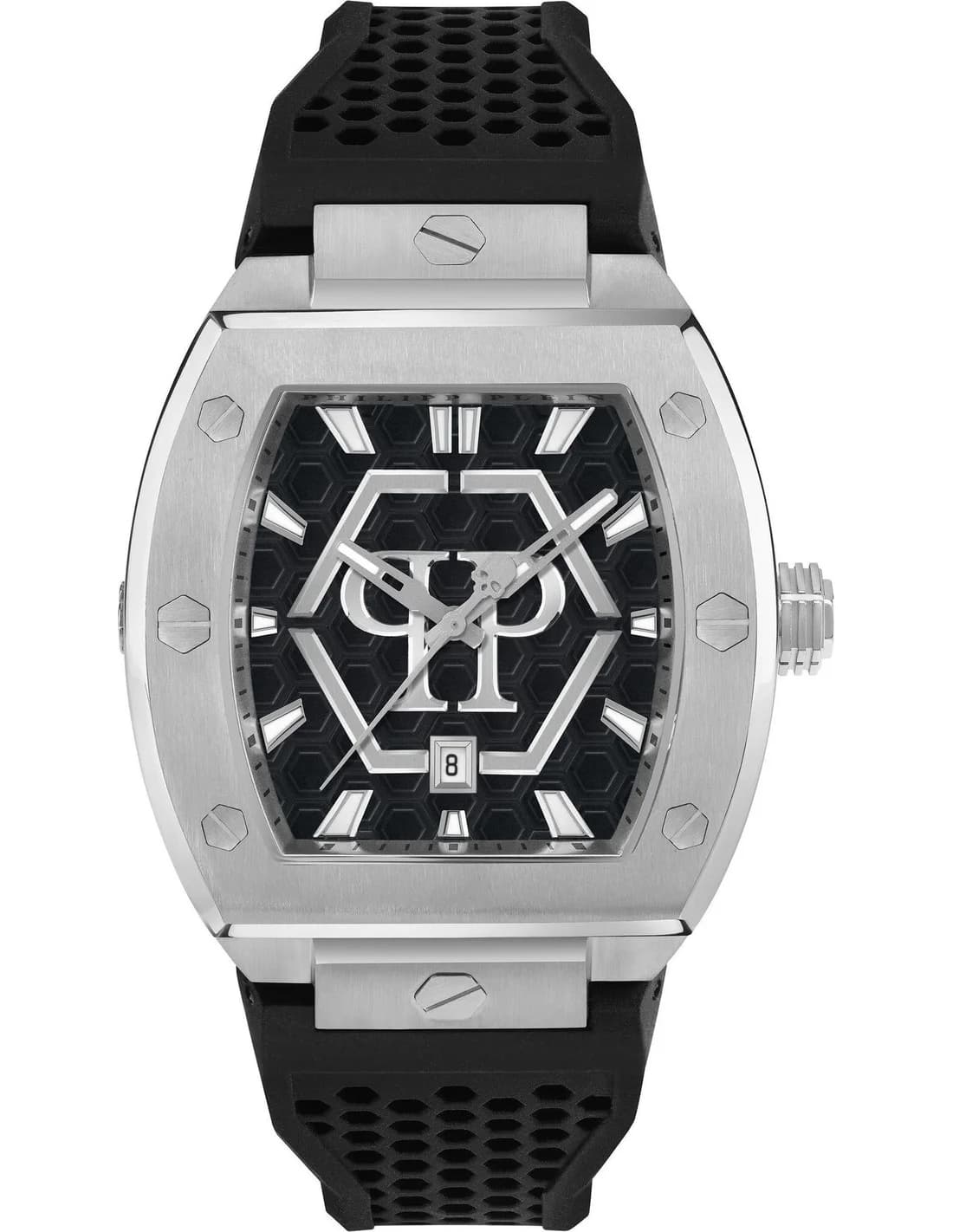 Montre Philipp Plein PWPUA0524 homme cadran noir bracelet silicone