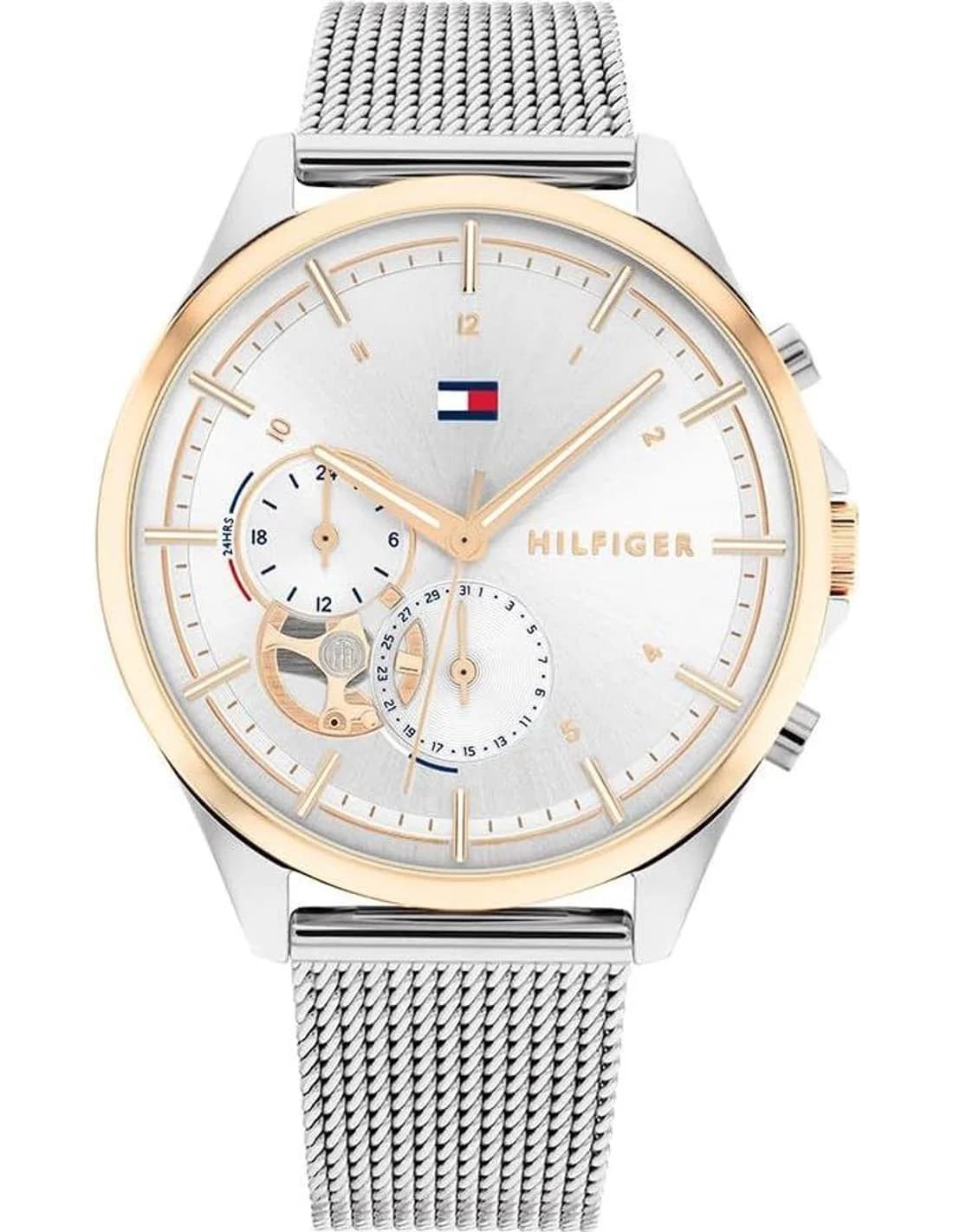 Montre Tommy Hilfiger 1782416 femme cadran argent bracelet acier