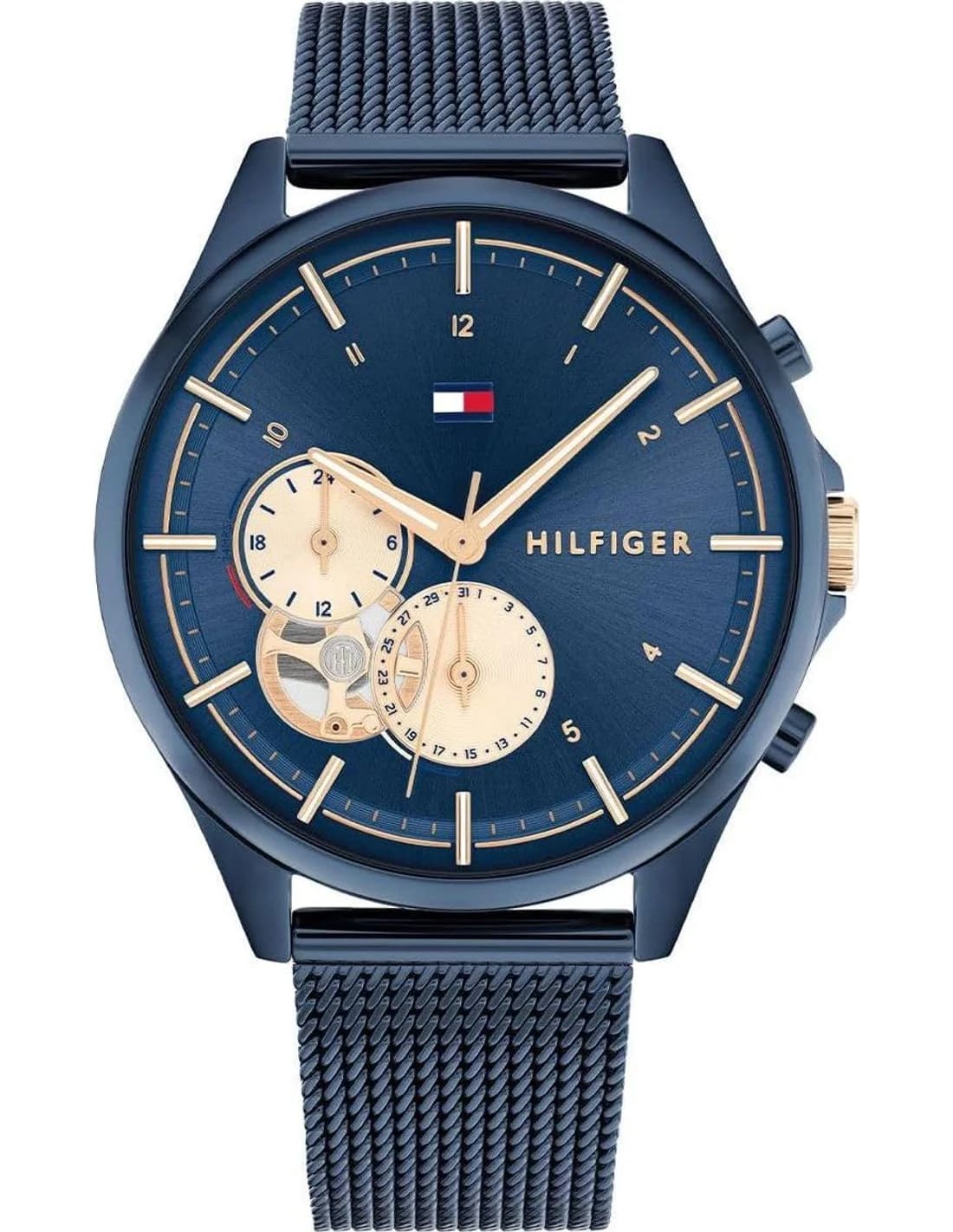 Montre Tommy Hilfiger 1782418 femme cadran bleu bracelet acier
