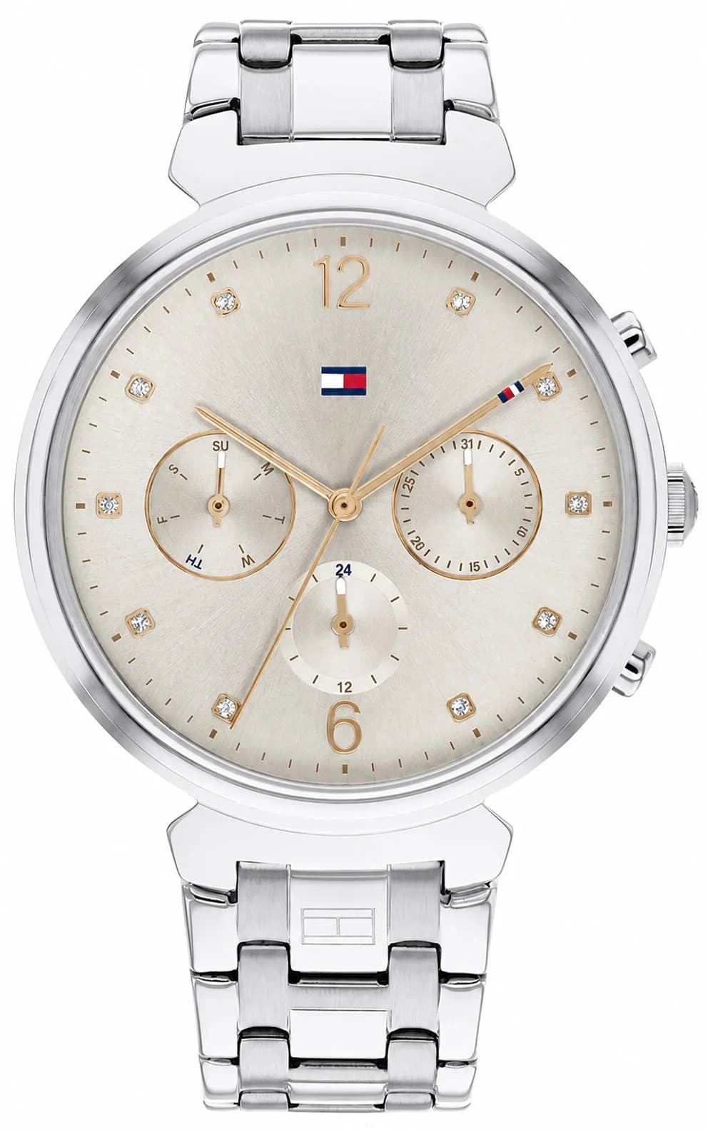 Montre Tommy Hilfiger 1782346 femme cadran argent bracelet acier