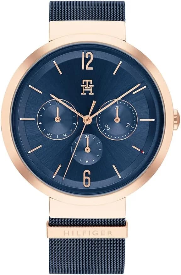 Montre Tommy Hilfiger 1782541 femme cadran noir bracelet acier