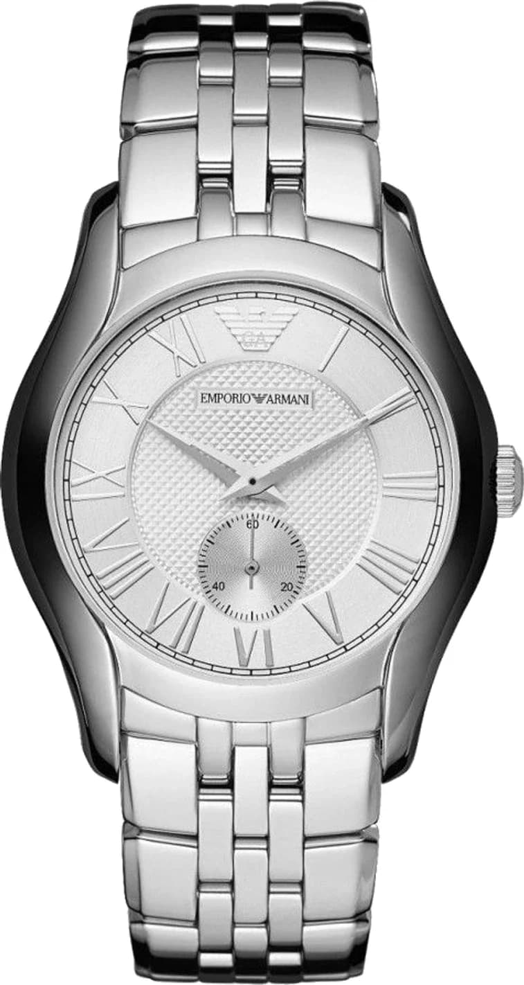 Montre Emporio Armani AR1711 femme cadran argent bracelet acier