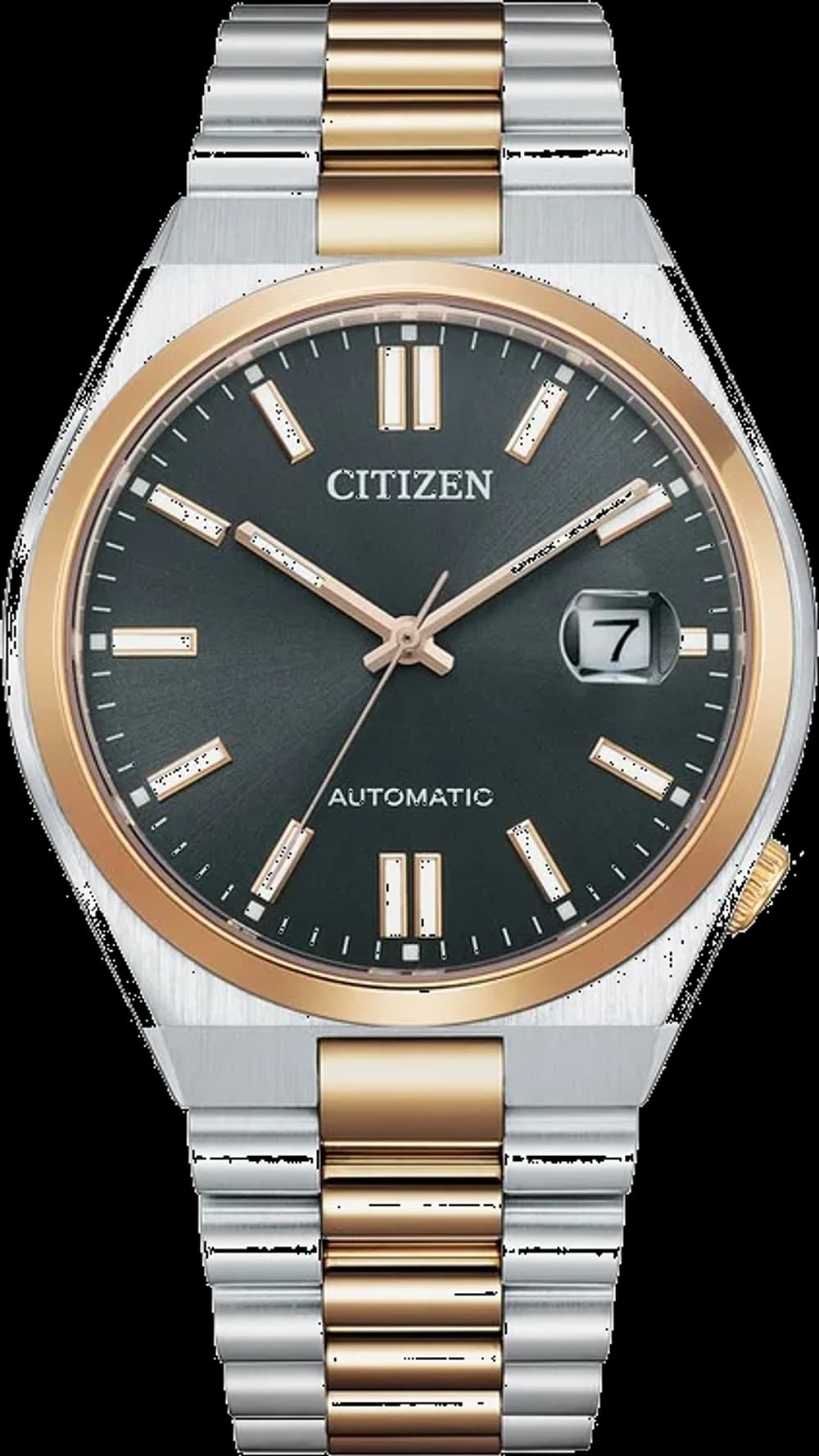 Montre unisexe Citizen NJ0154-80H, bicolore or rose, cadran gris soleil