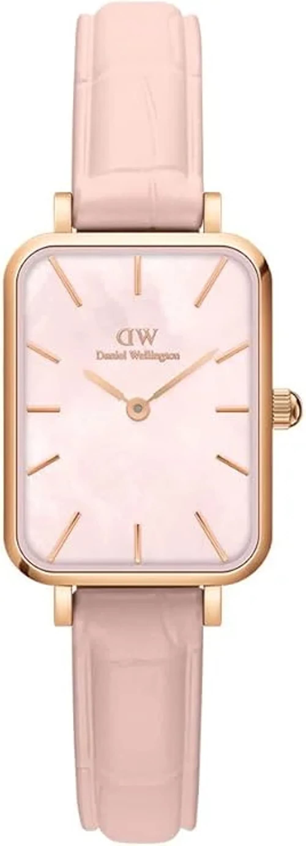Montre femme Daniel Wellington DW00100508, cadran nacre rose, bracelet acier maille milanaise