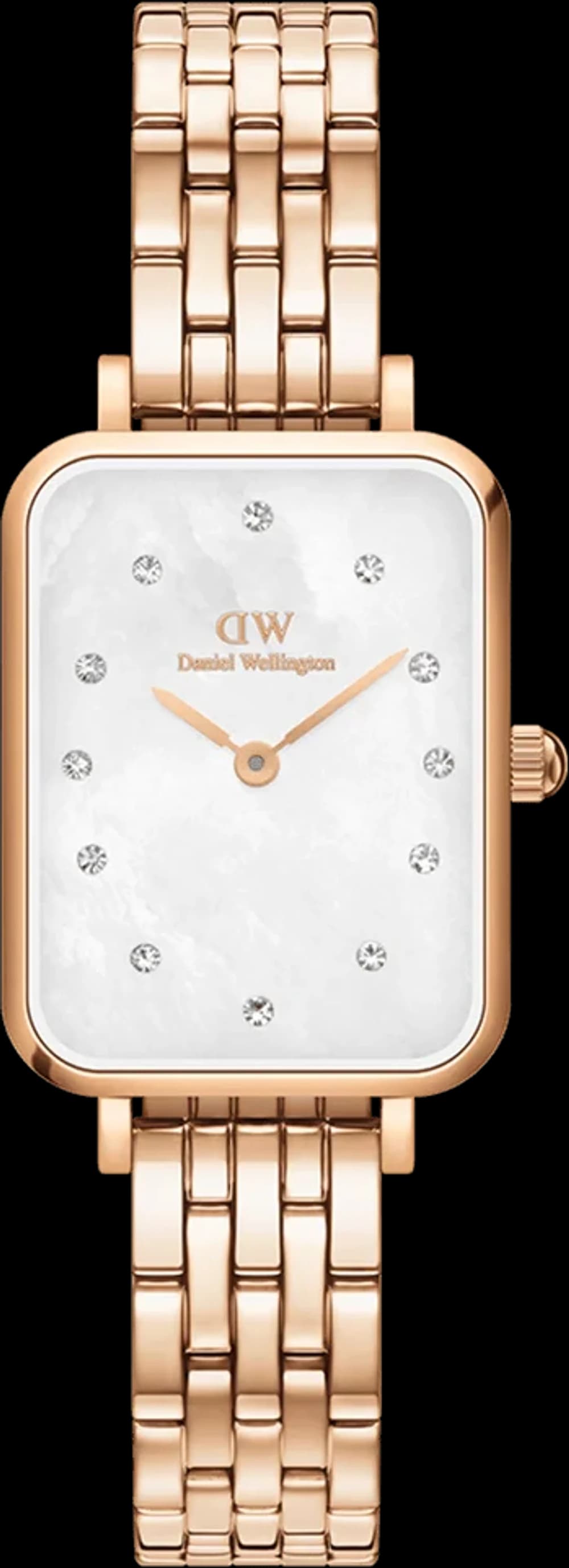 Montre femme Daniel Wellington DW00100620, cadran nacre avec cristaux or rose