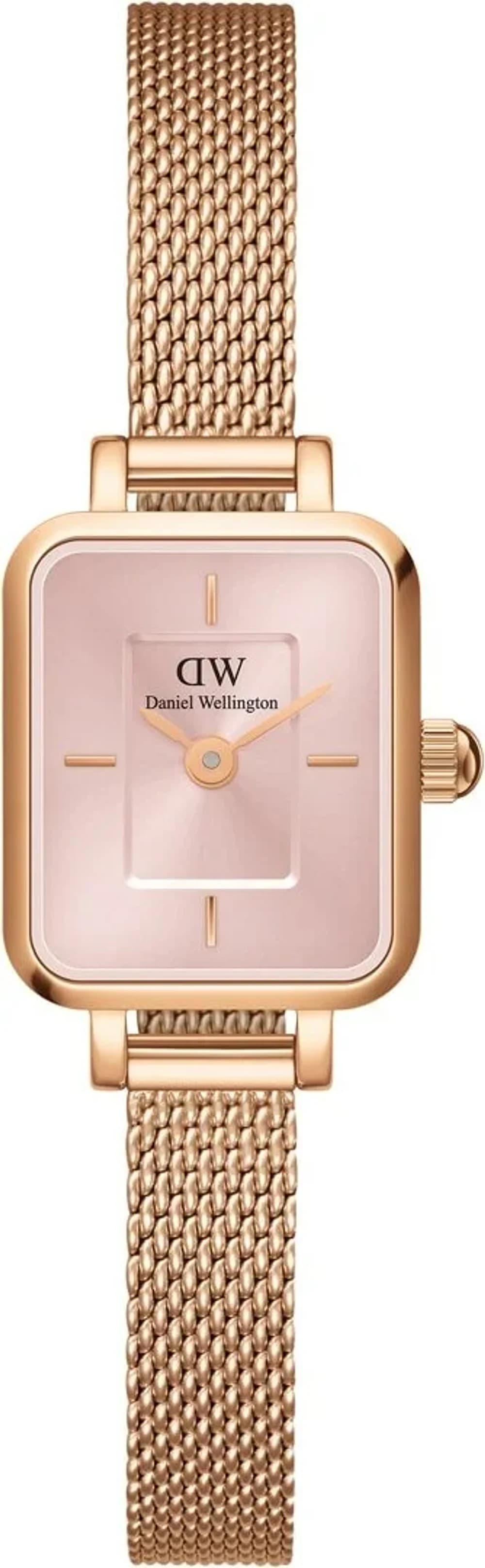 Montre femme Daniel Wellington DW00100650, avec cadran rose nacré et bracelet acier