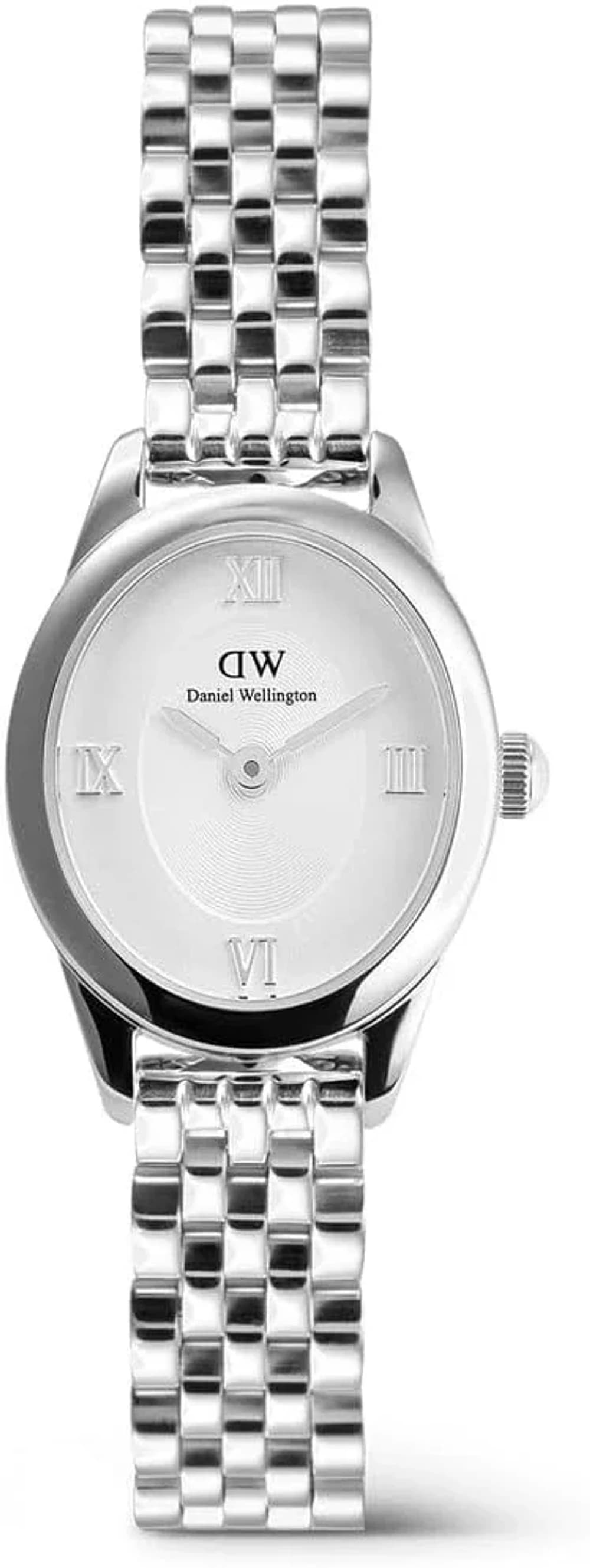 Montre femme Daniel Wellington DW00100808, cadran blanc, bracelet acier élégant