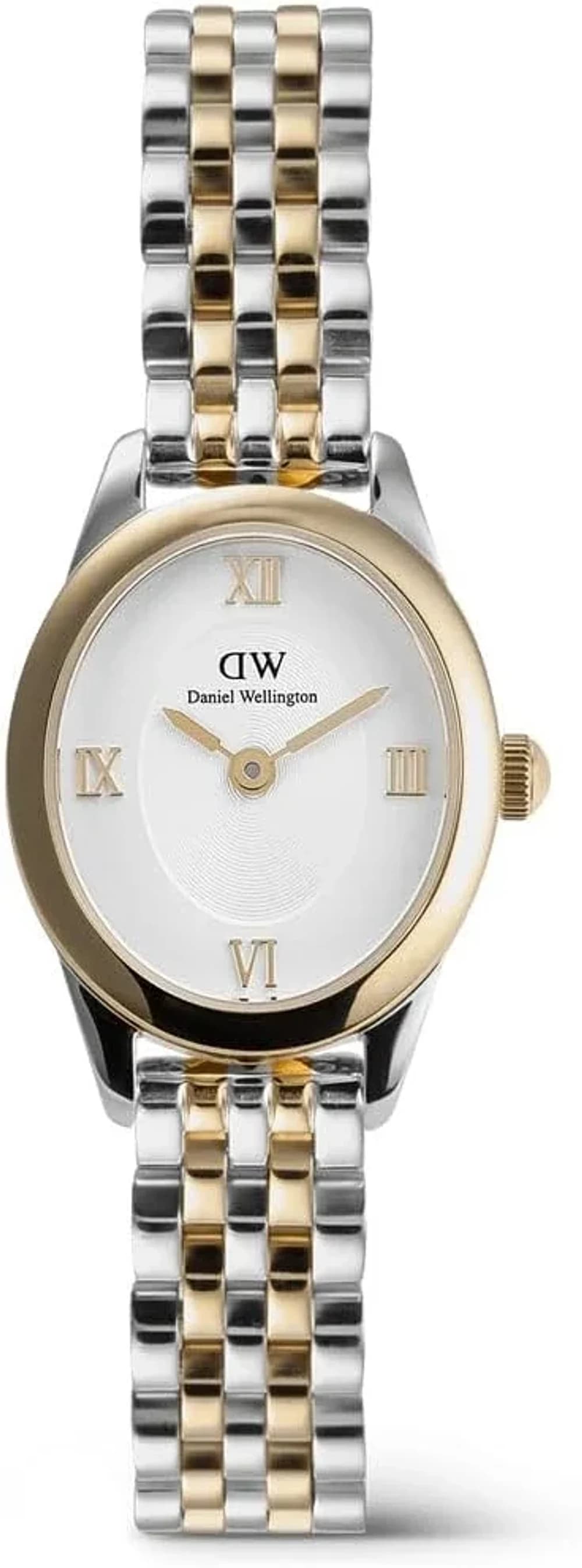 Montre femme Daniel Wellington DW00100811, cadran blanc, bracelet acier chic