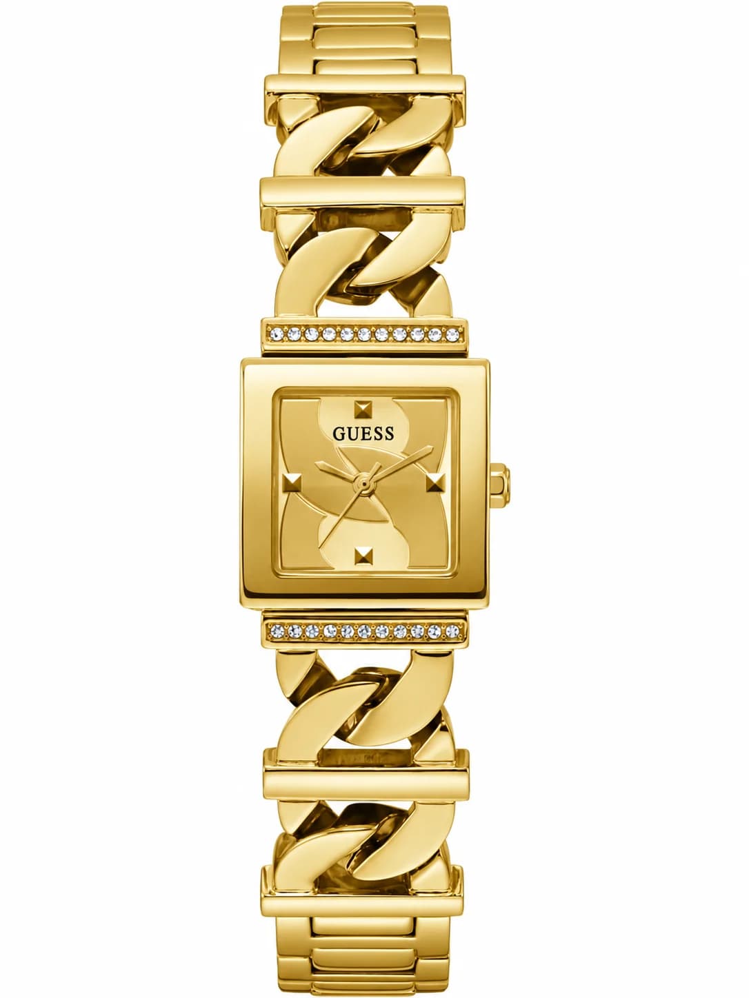 Montre femme Guess GW0603L2, bracelet acier doré et cadran assorti