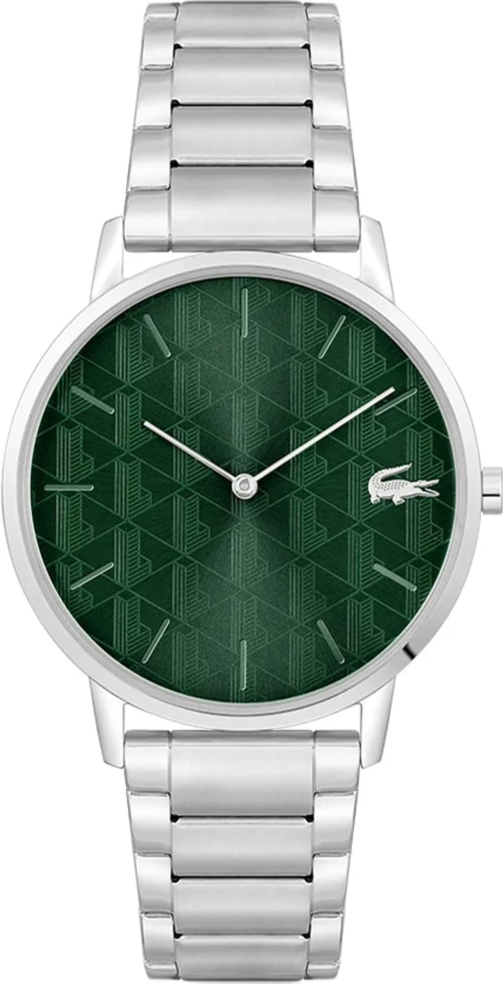 Montre homme Lacoste 2011311, boîtier vert acier argenté