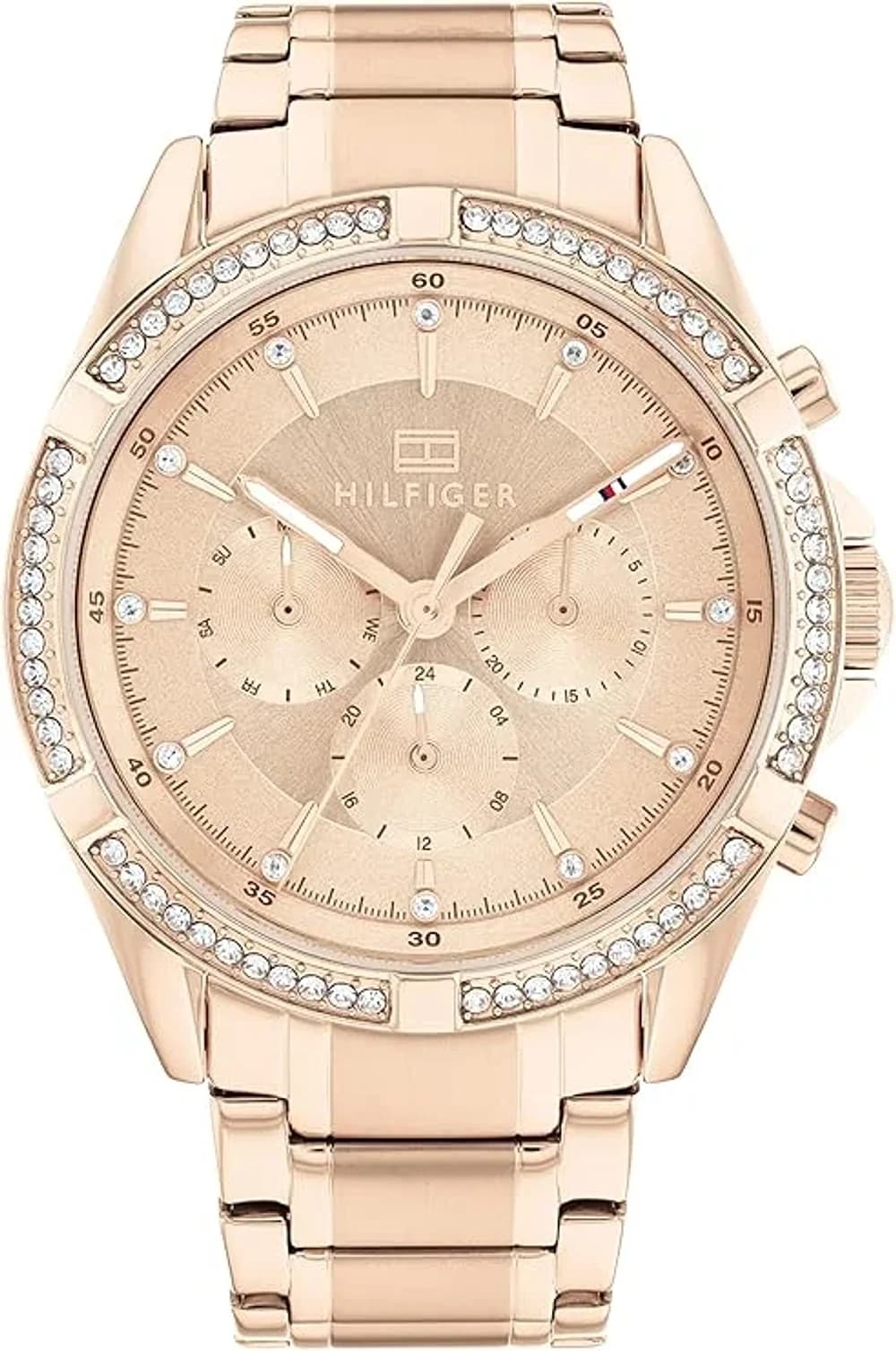 Montre Tommy Hilfiger 1782558 femme cadran or rose bracelet acier
