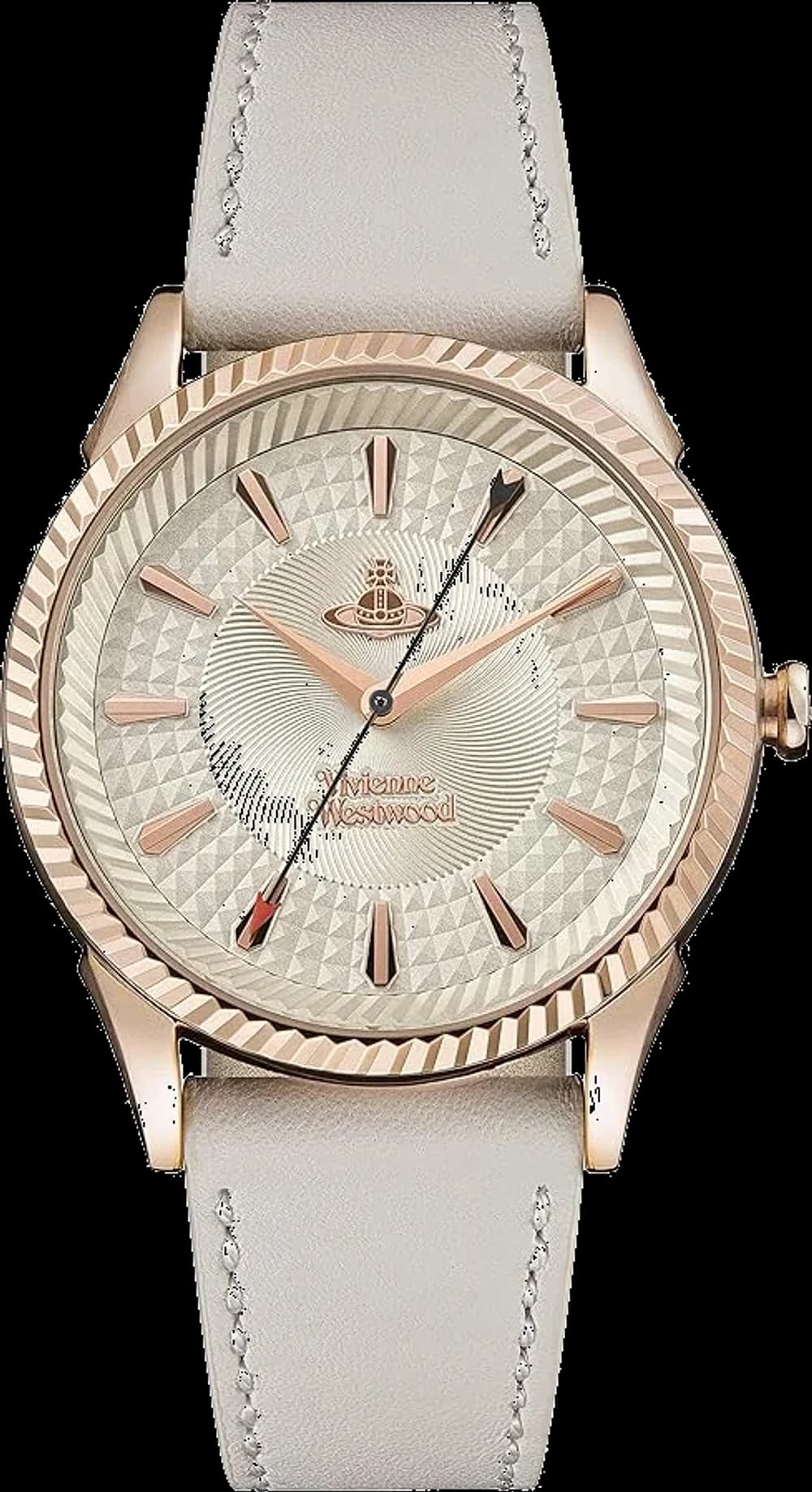 Montre femme Vivienne Westwood VV240RSWH, cuir blanc, cadran blanc style classique