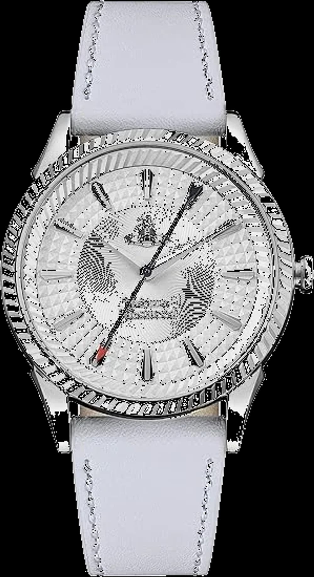 Montre femme Vivienne Westwood VV240SLLC, cadran blanc, bracelet cuir classe