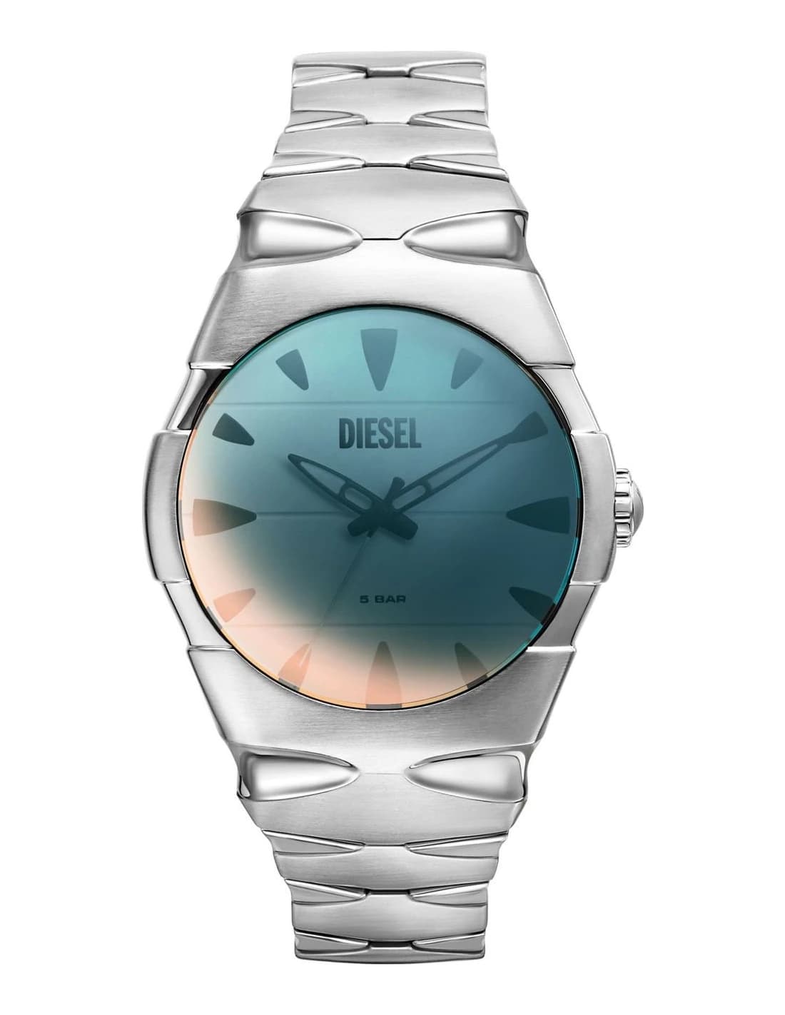 Montre homme Diesel DZ2212, cadran bleu, bracelet acier