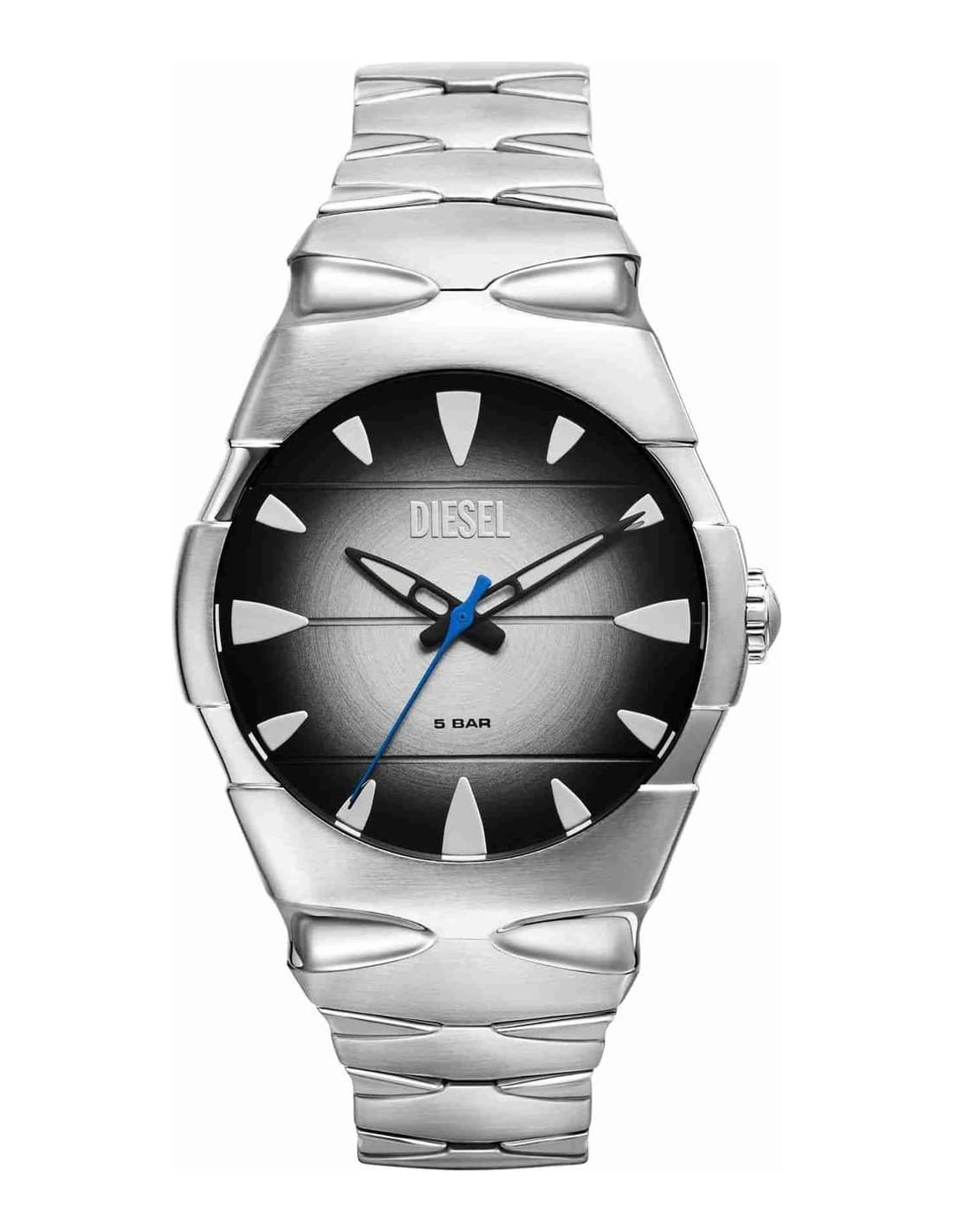 Montre homme Diesel DZ2224, au cadran noir et bracelet acier