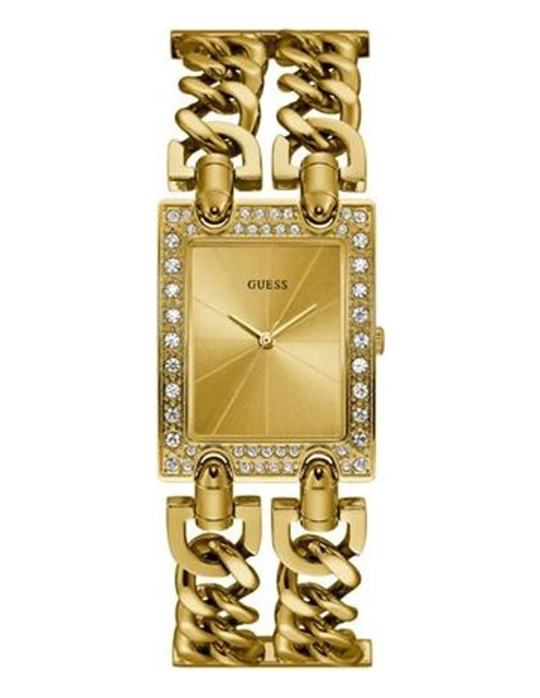 Montre femme Guess W1121L2, cadran or et bracelet maille G-Link
