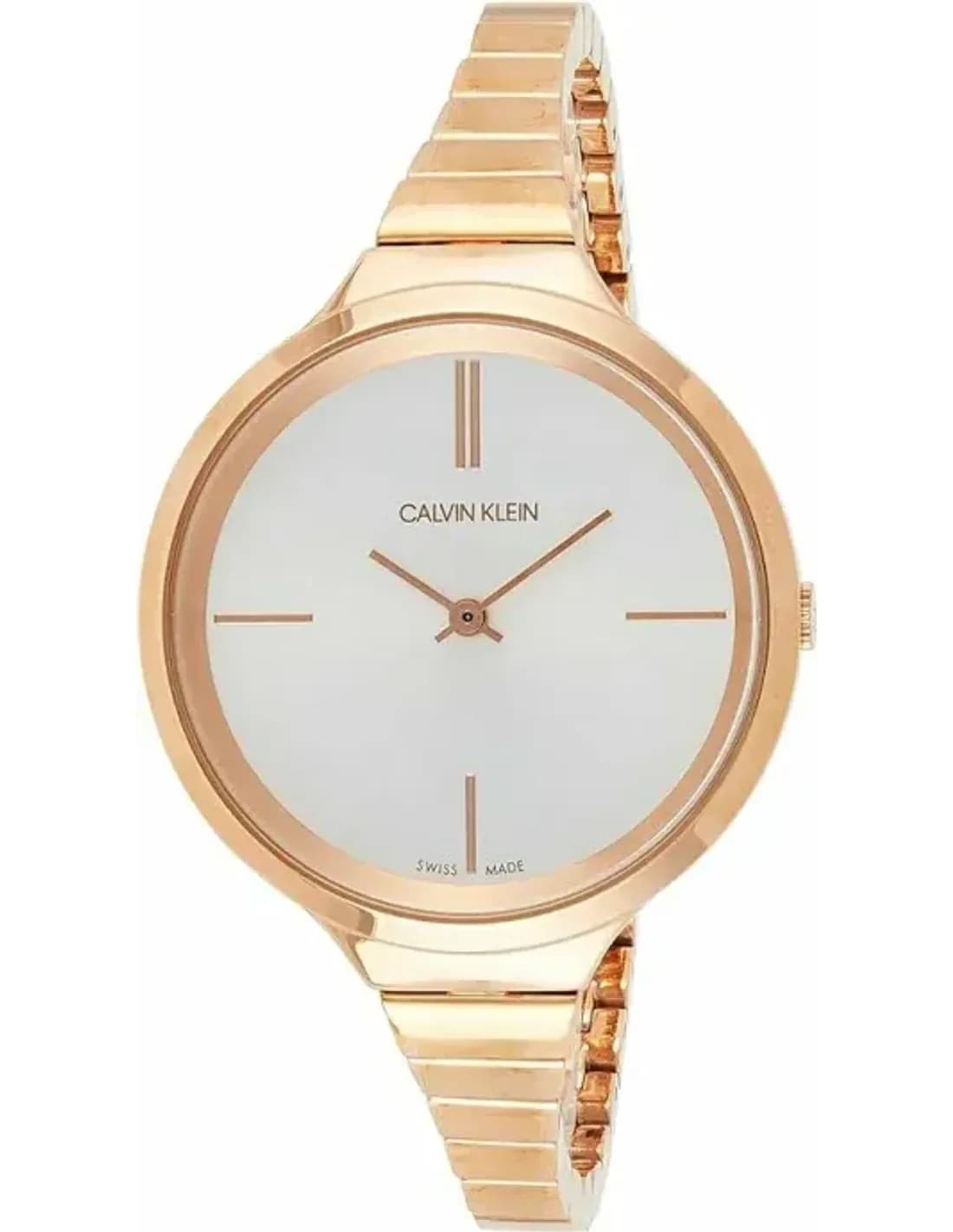 Montre Femme Calvin Klein Lively K4U23626 Acier Or Rose Swiss Made