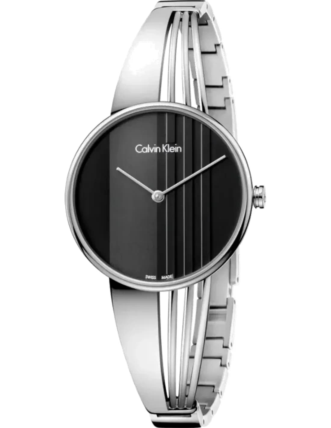 Montre Femme Calvin Klein K6S2N111 Acier Argenté et Cadran Noir