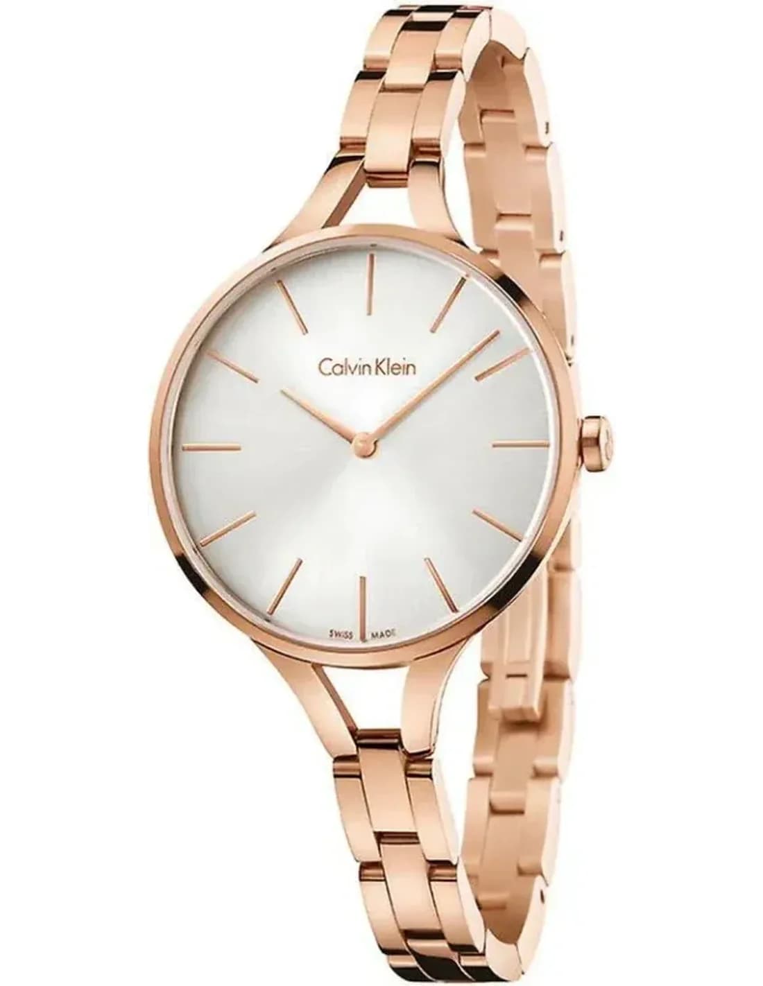 Montre Femme Calvin Klein Graphic K7E23646 acier or rose