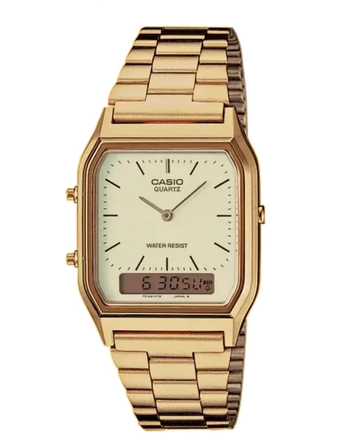 Montre Casio AQ-230GA-9DMQYES Acier Doré Double Affichage