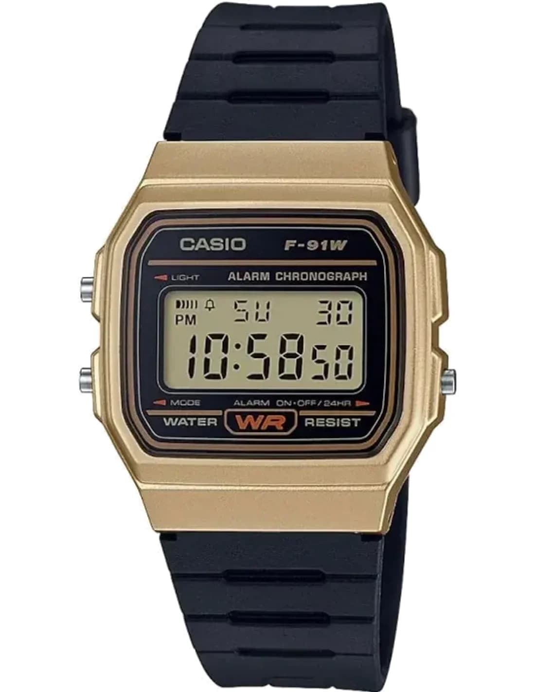 Montre Casio F-91WM-9AEF Bracelet en Résine Noir