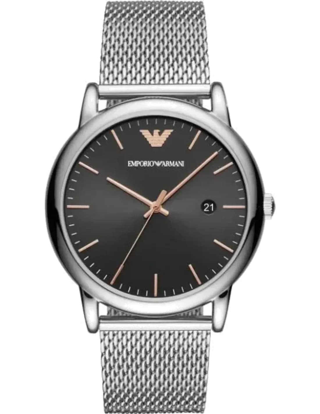 Montre Homme Emporio Armani Luigi AR11272 bracelet maille milanaise métal