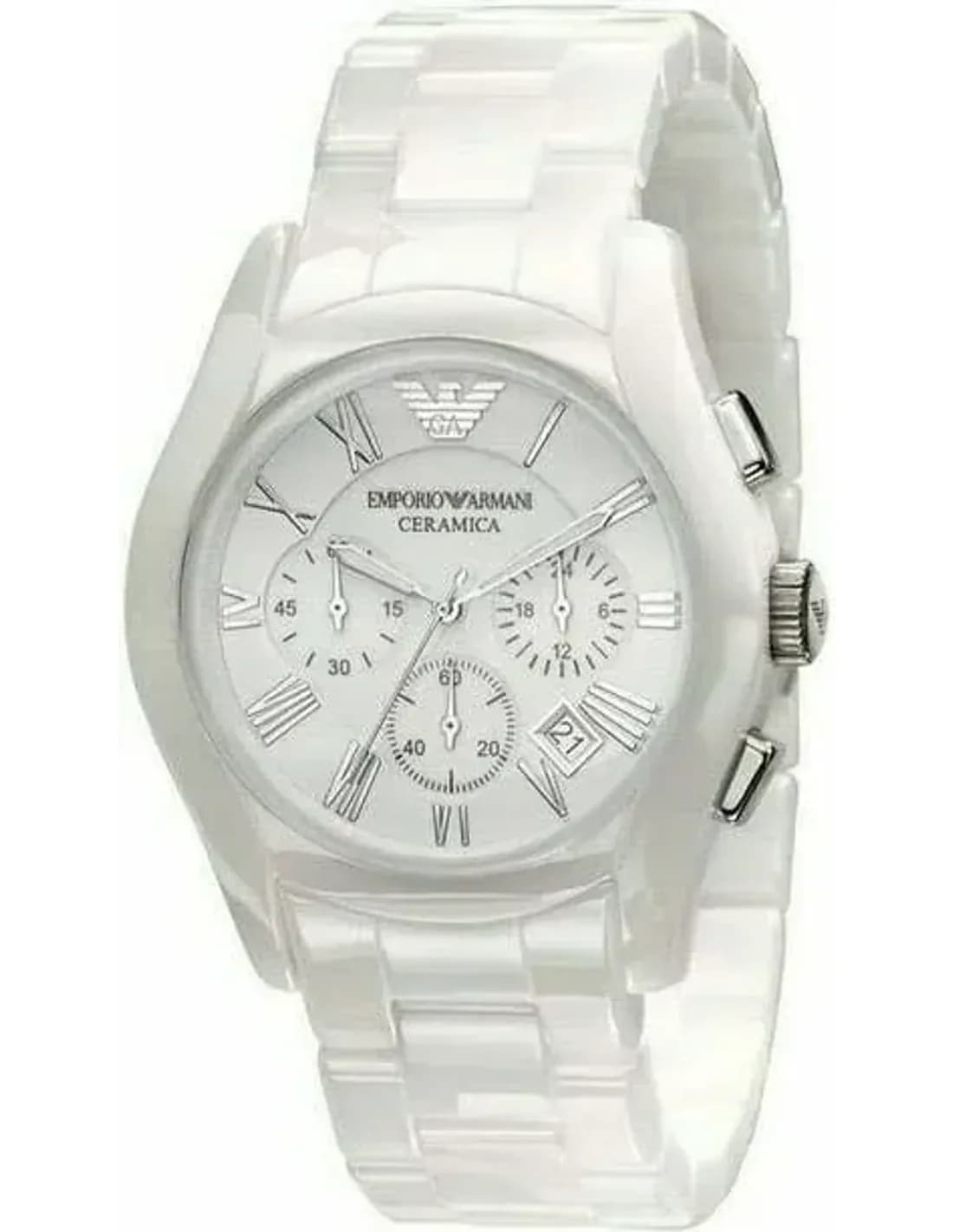 Montre Emporio Armani AR1403 en céramique blanche