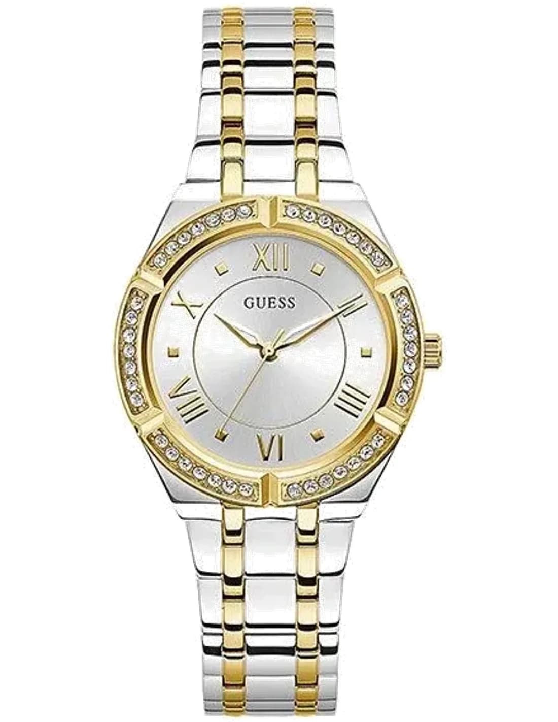 Montre Femme Guess Cosmo GW0033L4 Acier Bicolore et Lunette Strass
