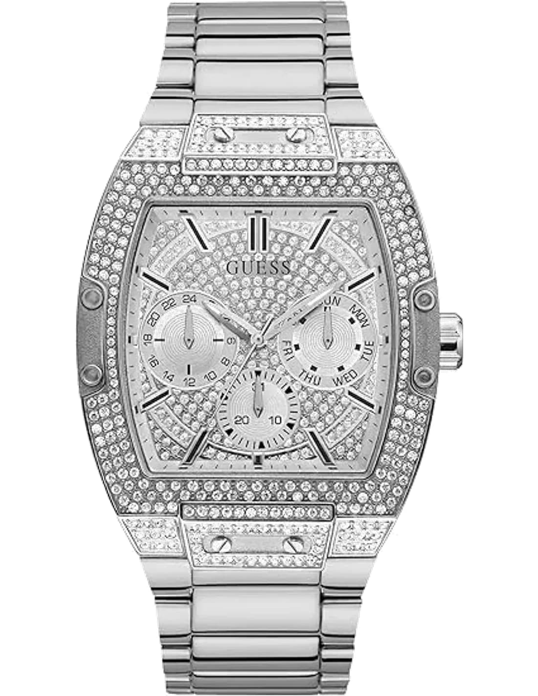 Montre Guess GW0094G1 Tonneau 43mm Micropavée de Cristaux