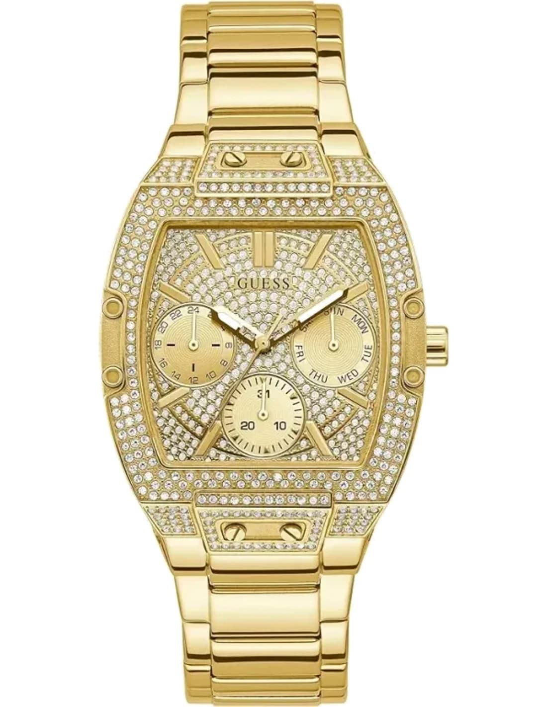 Montre Femme Guess Phoenix GW0104L2 Acier Doré Pavée de Cristaux