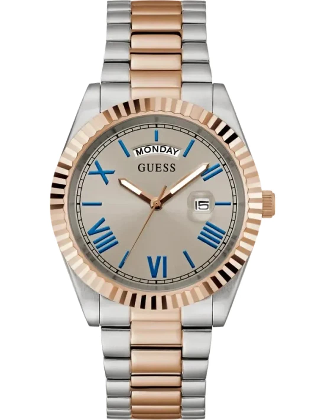 Montre Homme Guess GW0265G13 Connoisseur Bicolore Cadran Gris Taupe