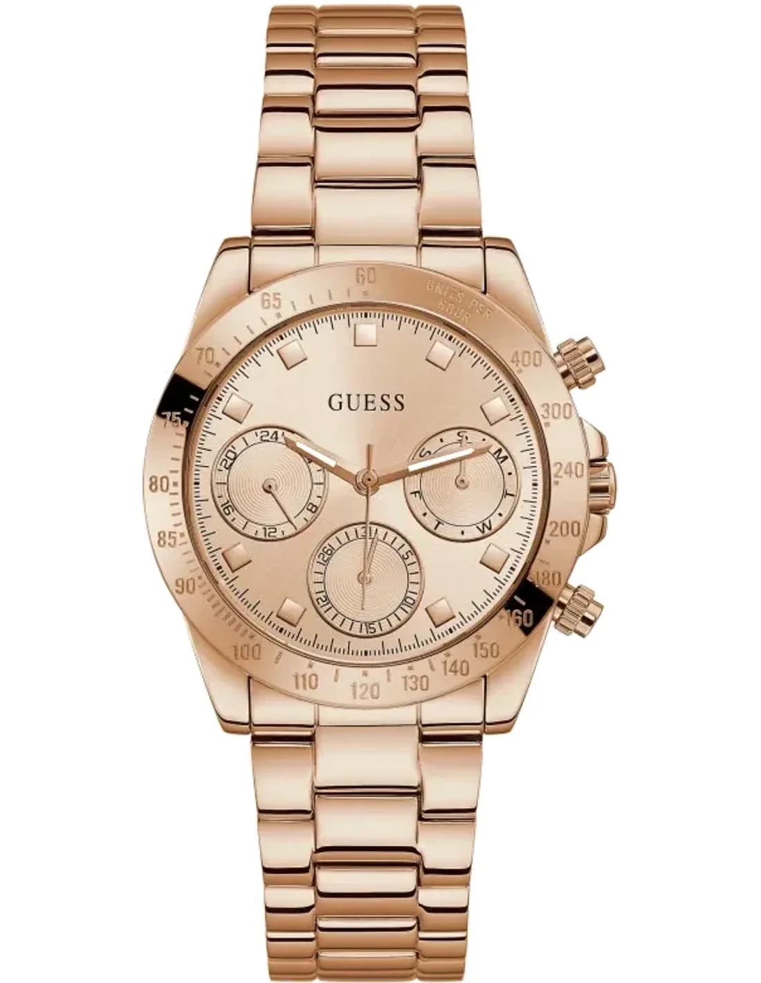 Montre Femme Guess Eclipse GW0314L3 Acier Rose Gold et Cadran Texturé