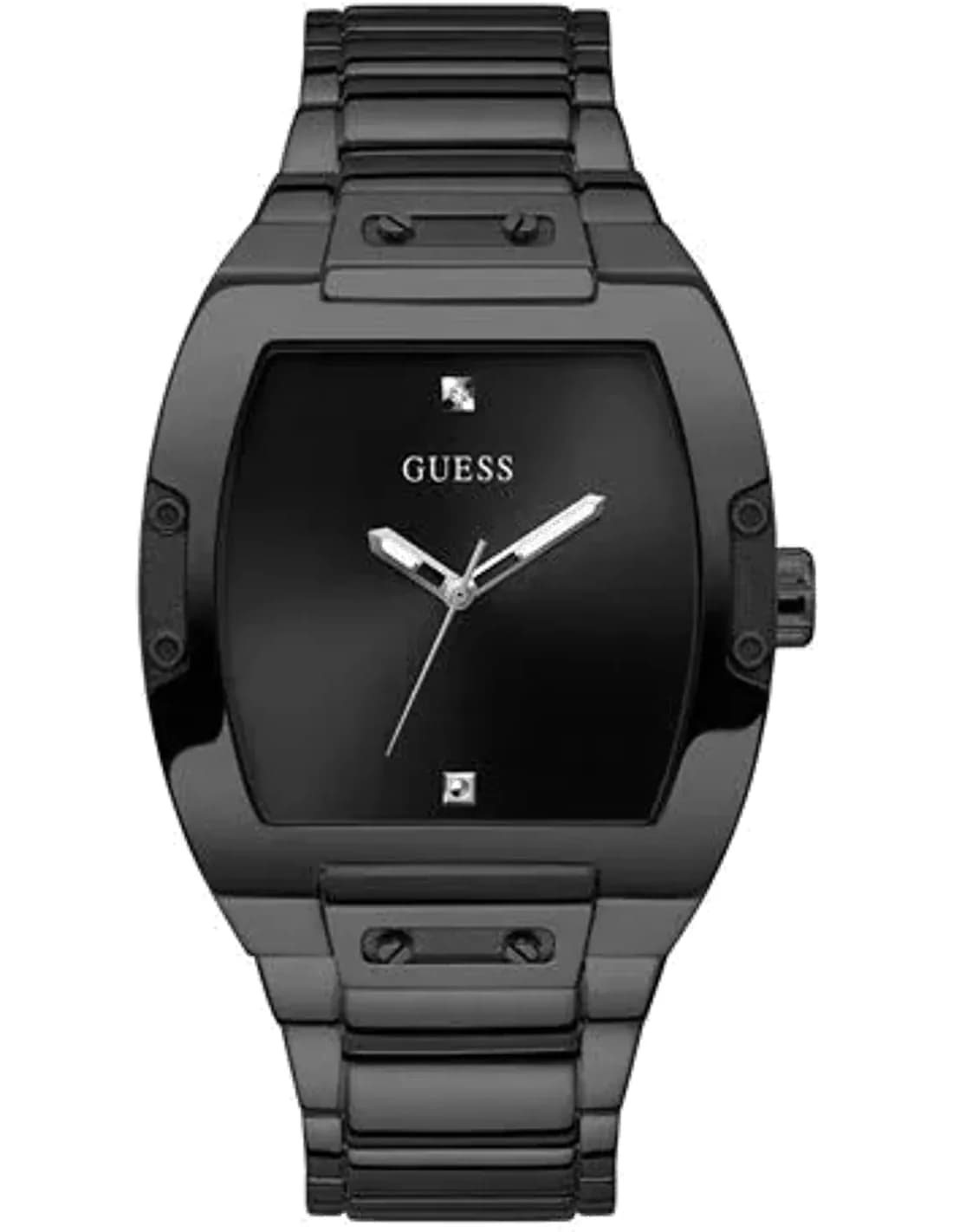 Montre Homme Guess Phoenix GW0387G3 cadran noir bracelet noir en acier