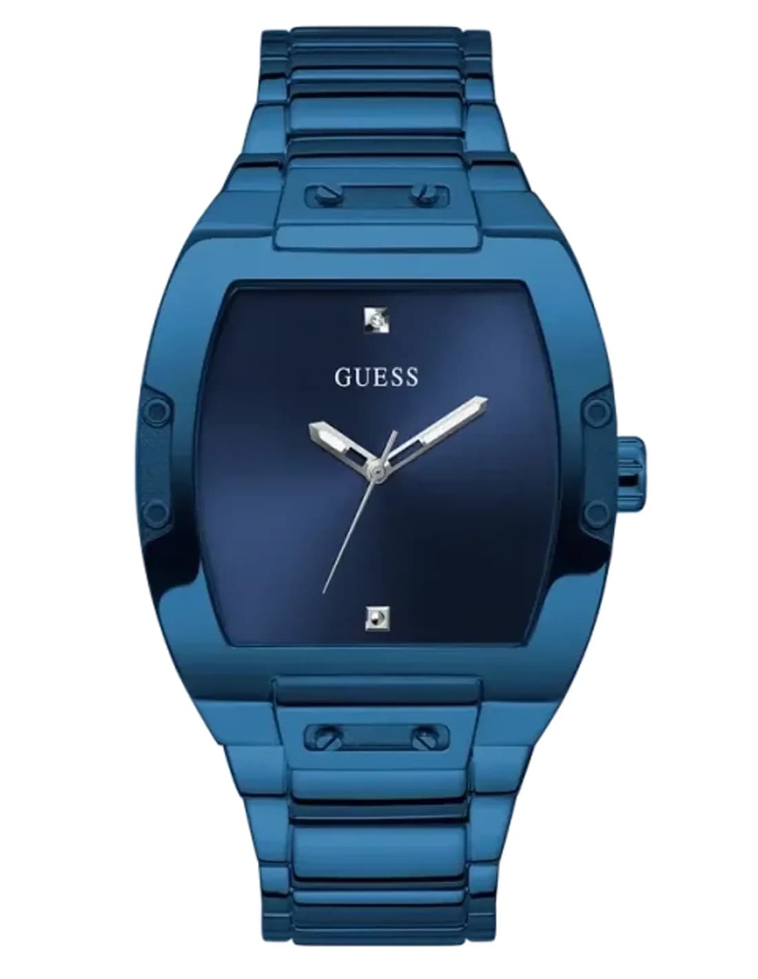 Montre Homme Guess GW0387G4 bracelet acier bleu cadran bleu