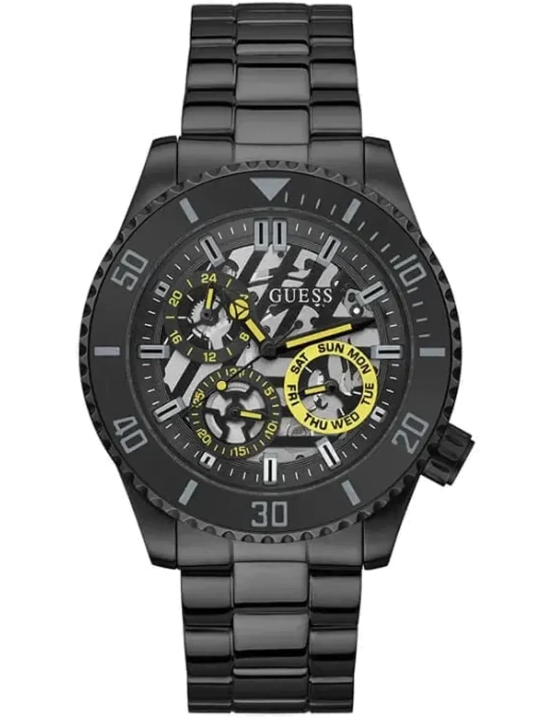 Montre Guess Axle GW0488G3 Multifonction en acier noir