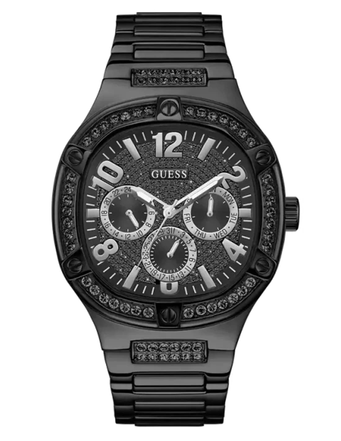 Montre Homme Guess Duke GW0576G3 bracelet acier noir cadran multifonction