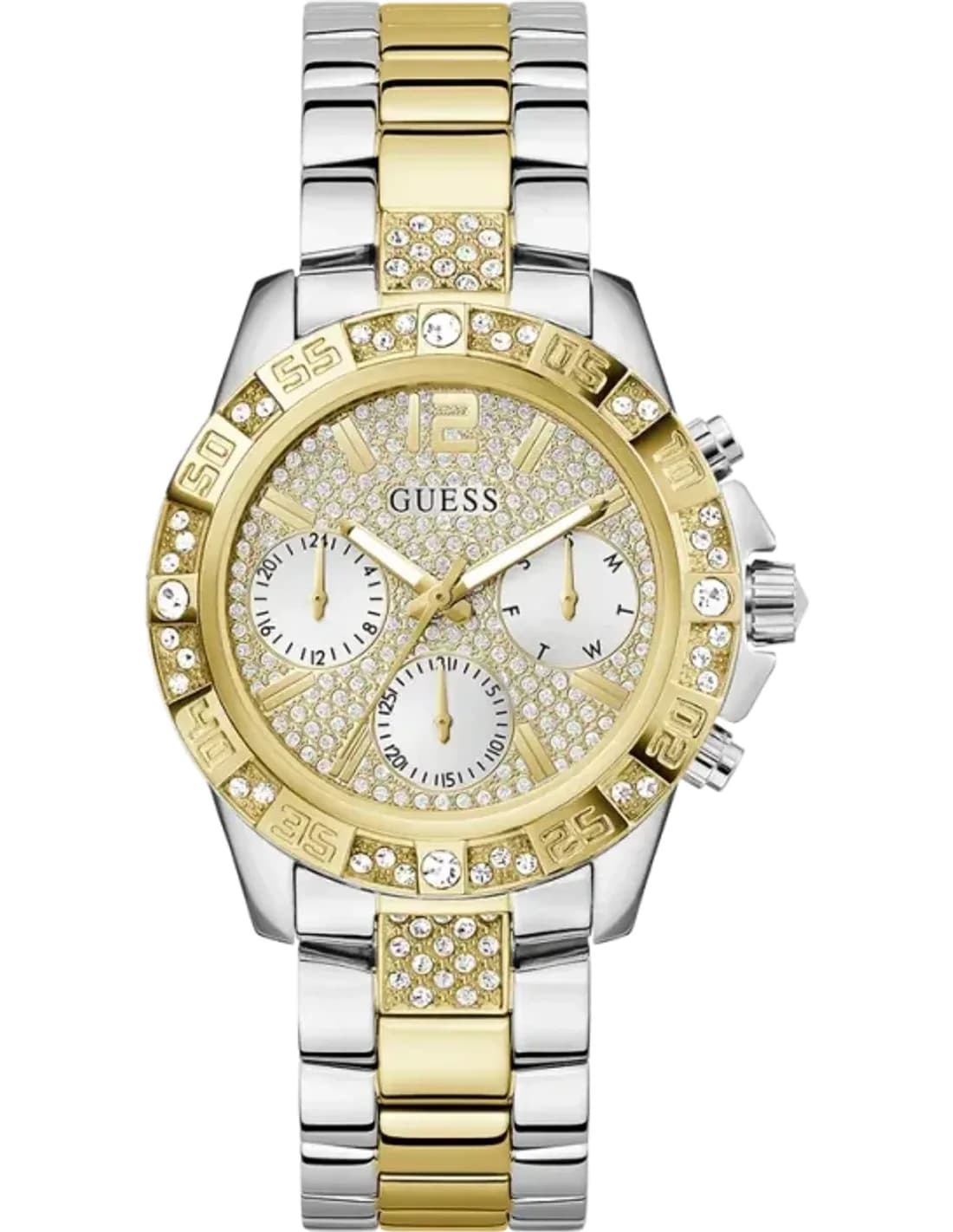 Montre Femme Guess Majesty GW0771L3 Acier Bicolore et Cristaux