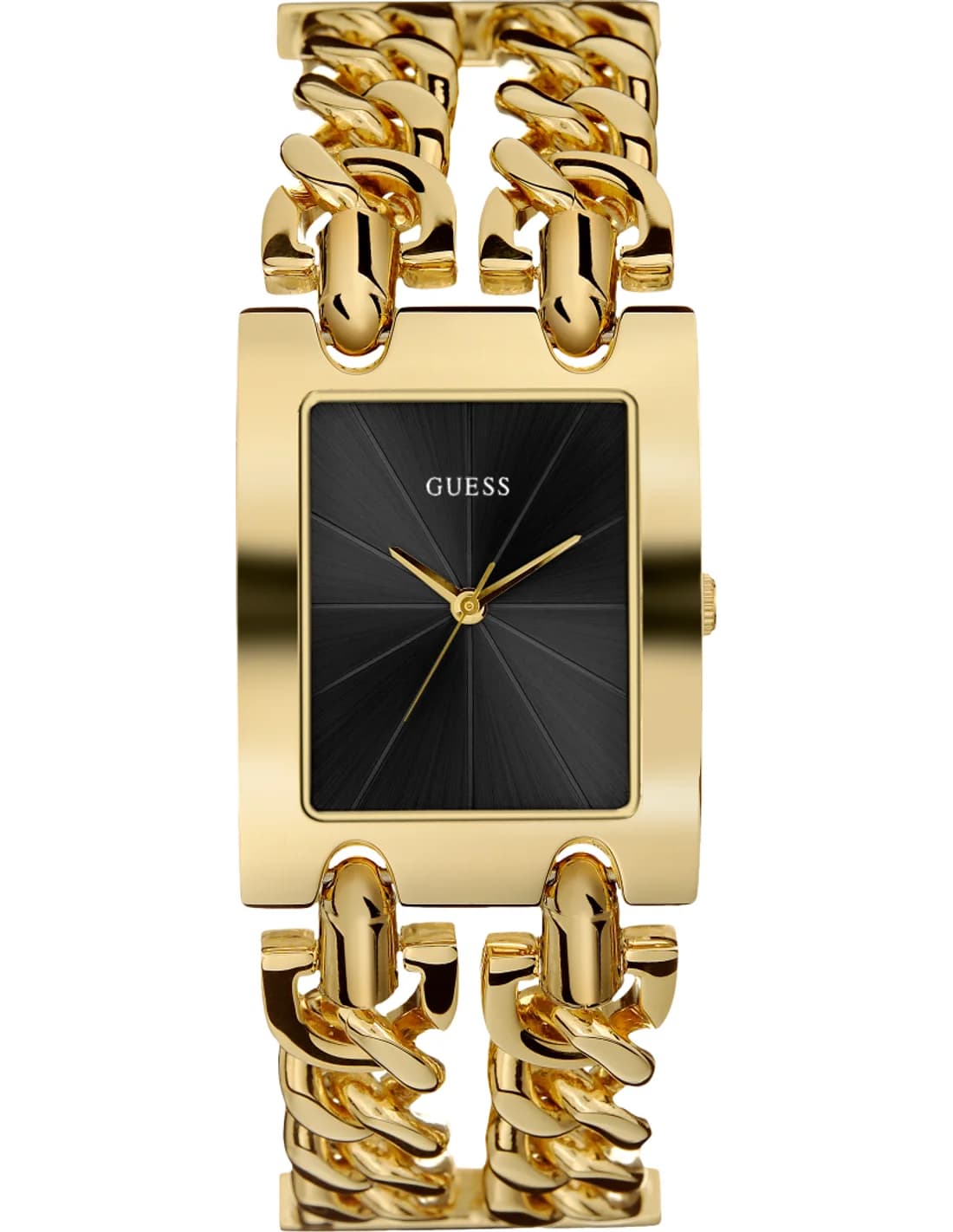 Montre Guess U1117L5 Heavy Metal Cadran Noir Bracelet Chaine G-Link