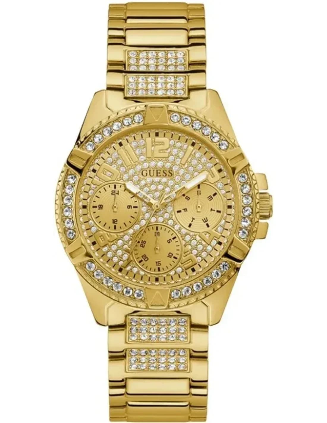 Montre Femme Guess W1156L2 Acier Doré et Strass