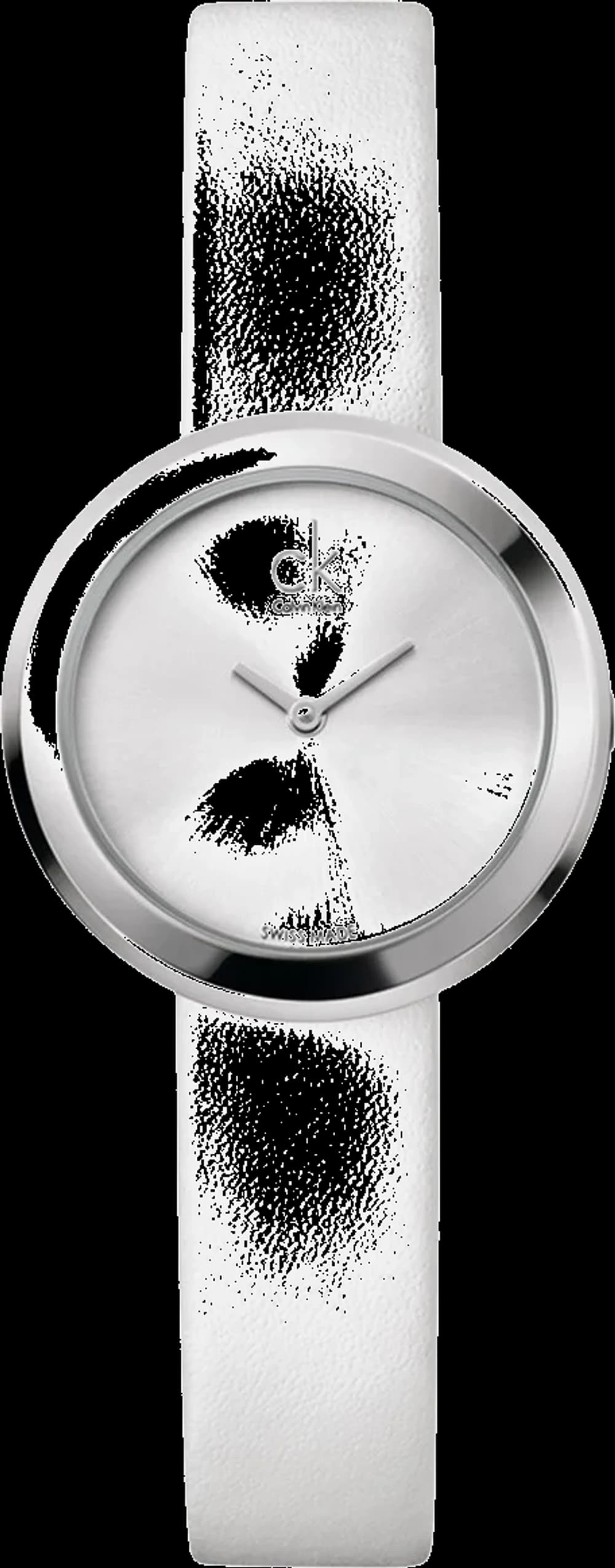 Montre Calvin Klein K3N231L6 avec Bracelet en Cuir Blanc